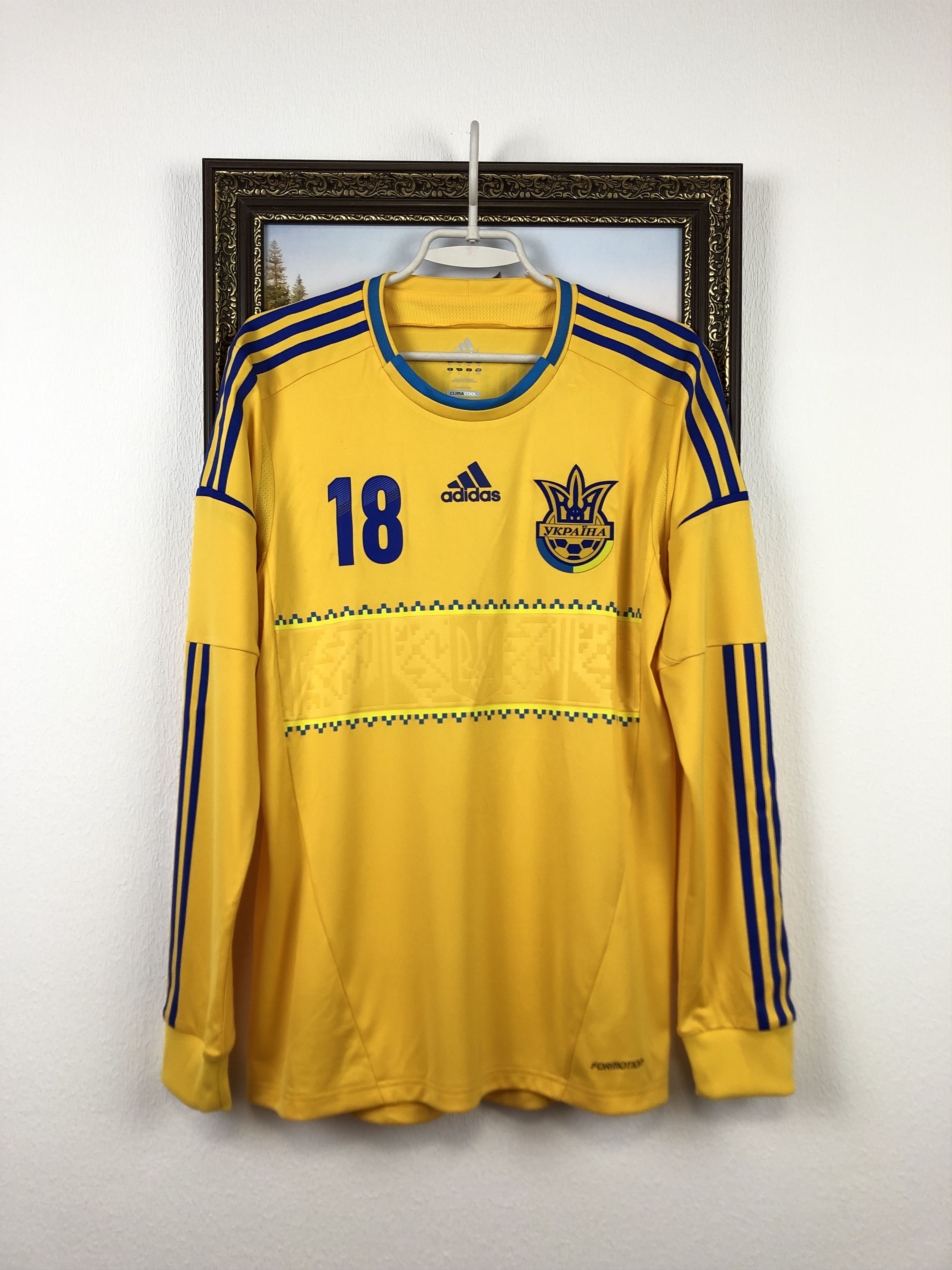03年製  オリジナルス vtg ゲームシャツ サッカー ゴールド Adidas Chupagal Longsleeve | Grailed