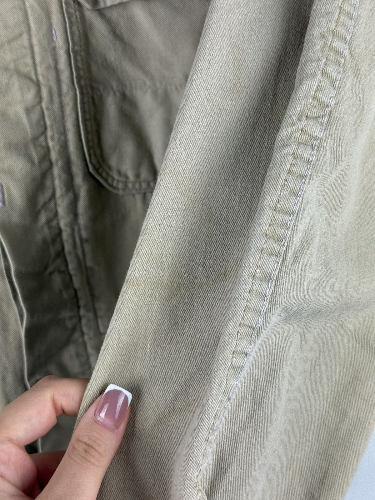 Le Laboureur Vintage Sanforize Work Overshirt Jacket Size 46 / S Size US S / EU 44-46 / 1 - 16 Thumbnail