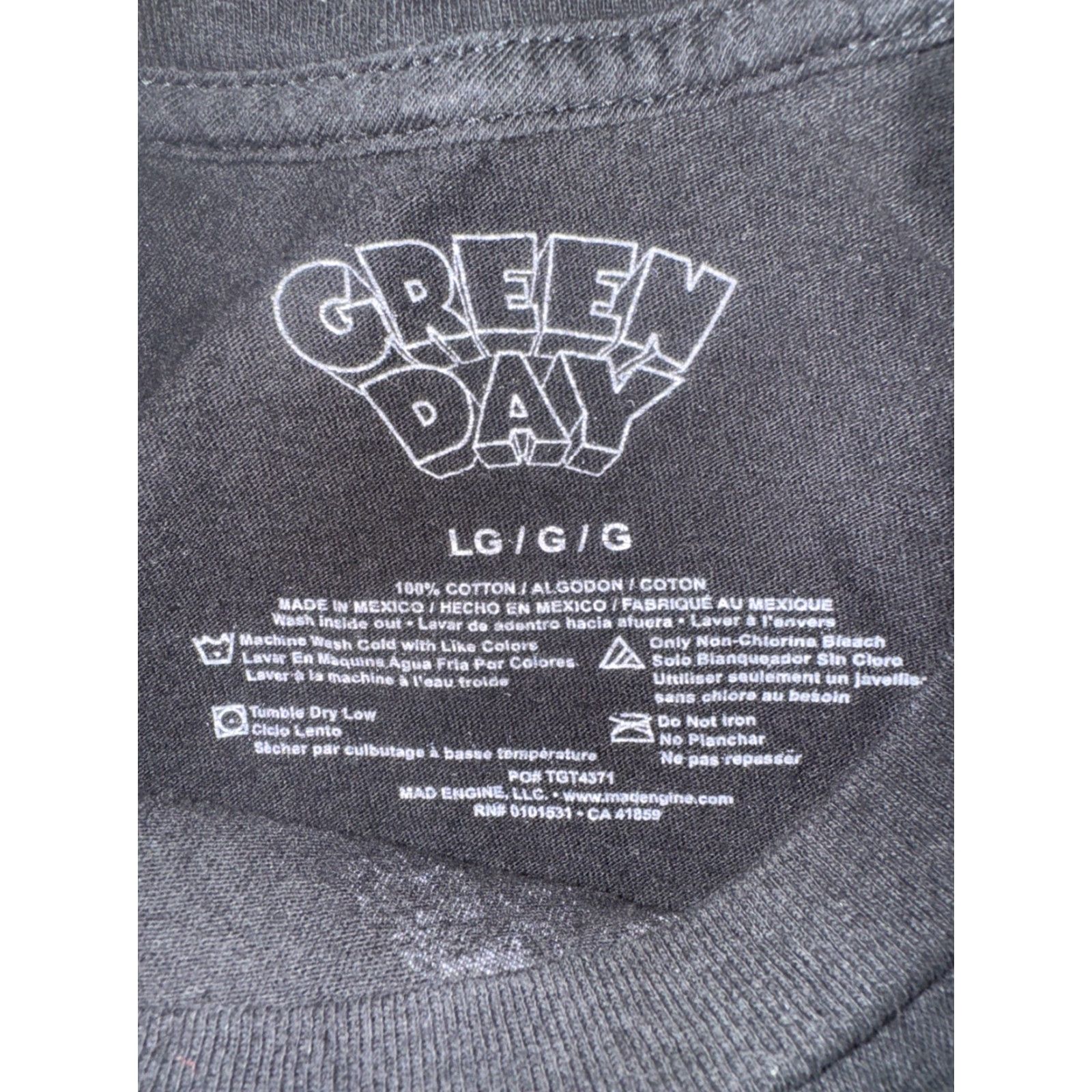 Vintage VINTAGE Green Day Dookie Band T-Shirt Black Men’s Large Graphic Print Tee 90s Punk Rock Men Size US L / EU 52-54 / 3 - 3 Thumbnail