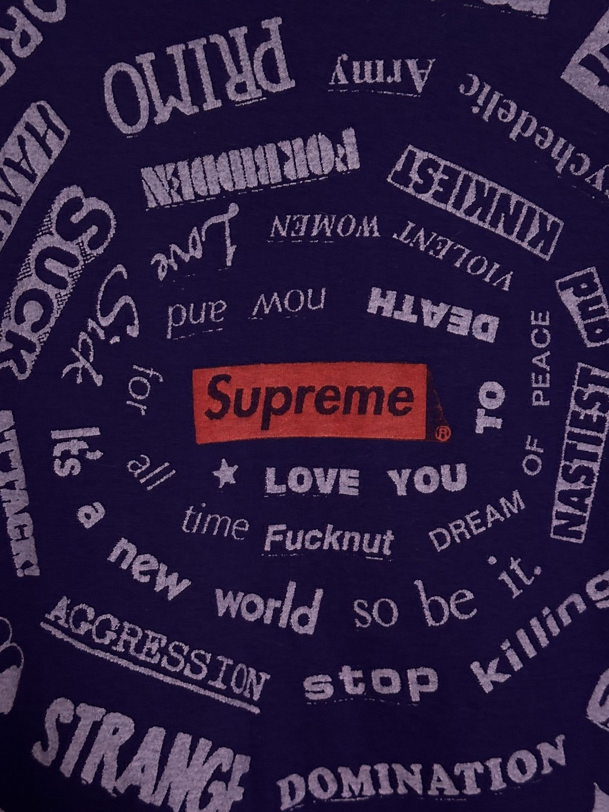 Supreme Supreme Spiral Tee Size US M / EU 48-50 / 2 - 3 Thumbnail