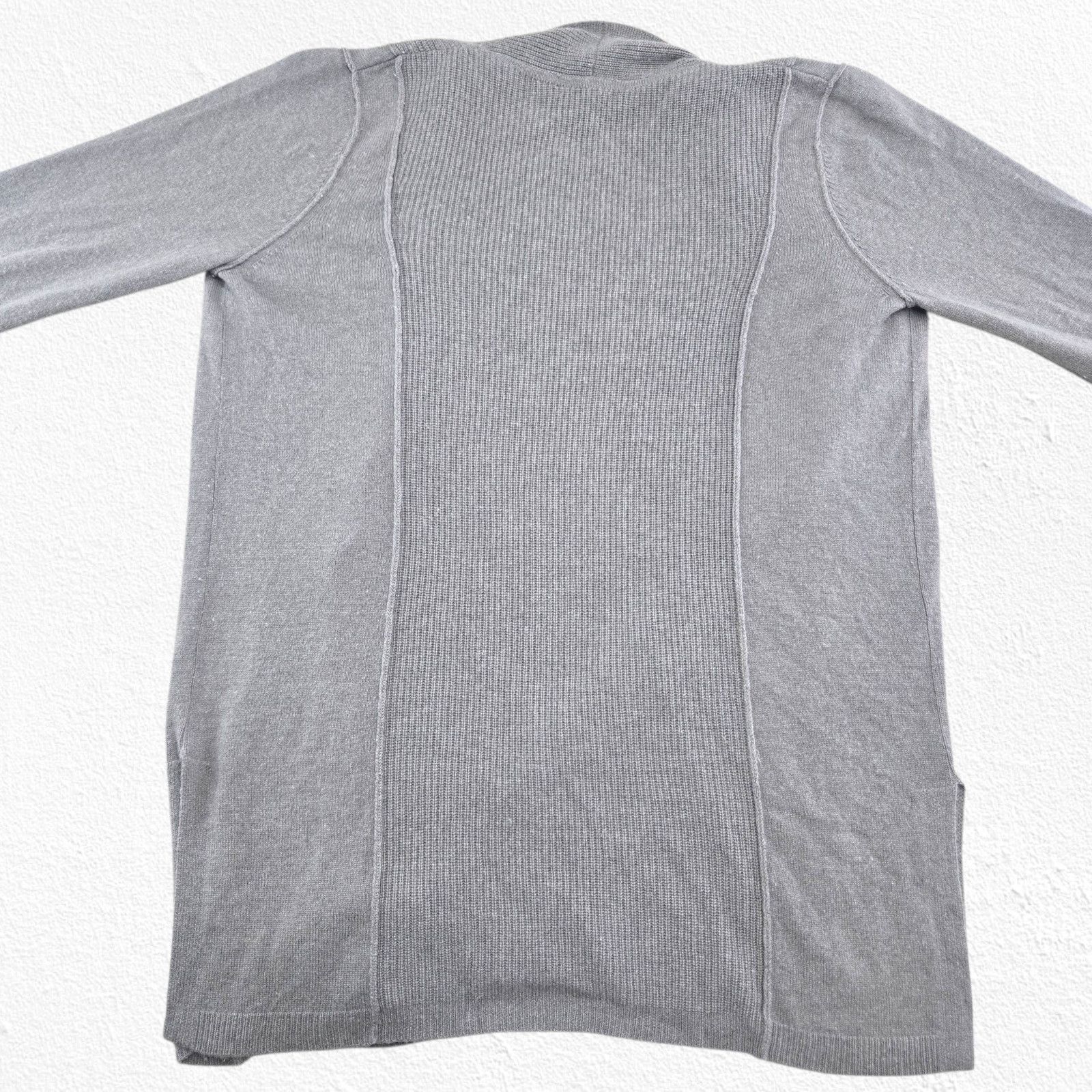 KINROSS Kinross 100% Cashmere Gray Open Front Cardigan Size Large Size L / US 10 / IT 46 - 10 Thumbnail