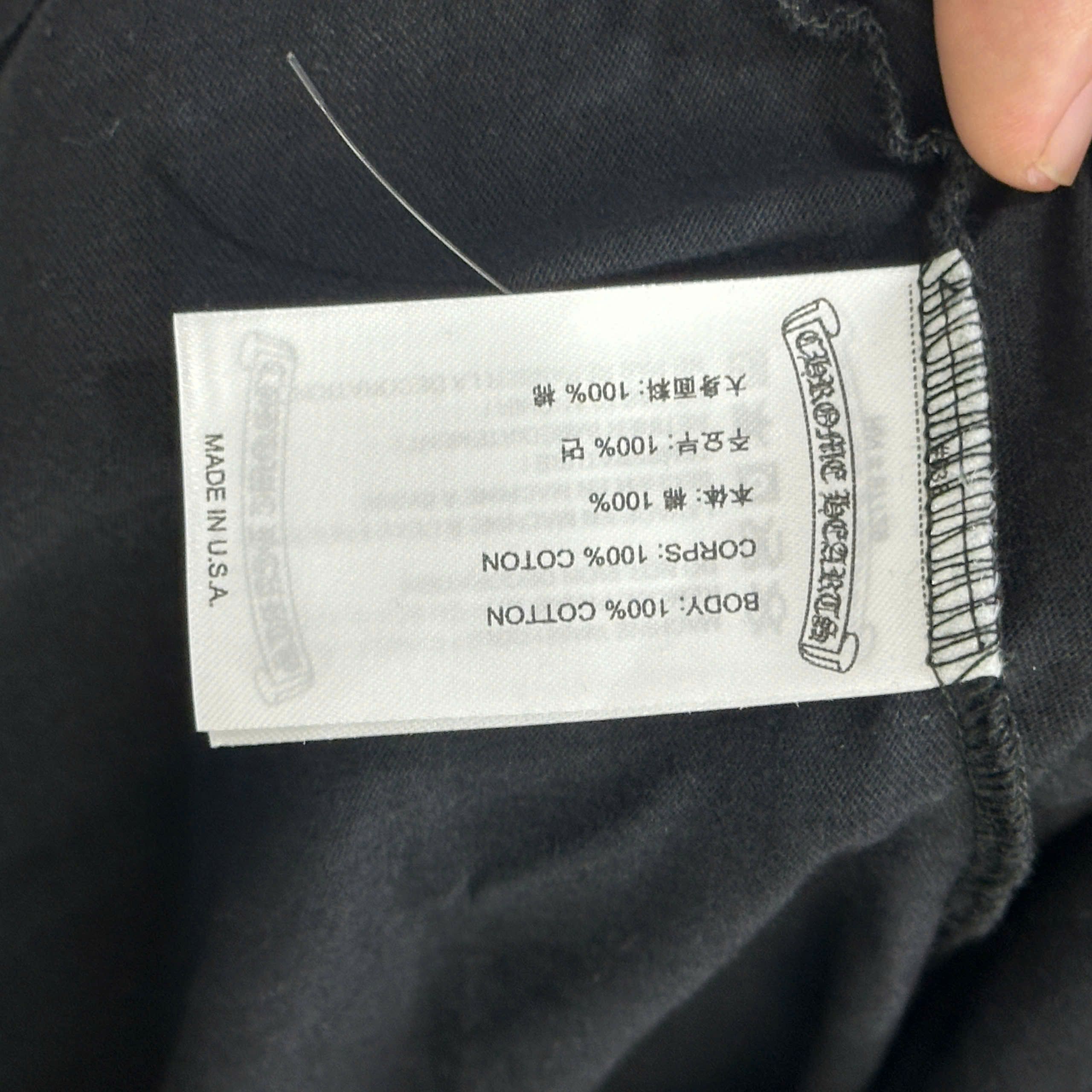 Chrome Hearts Chrome hearts short sleeve T-SHIRT BLACK Size US M / EU 48-50 / 2 - 12 Thumbnail