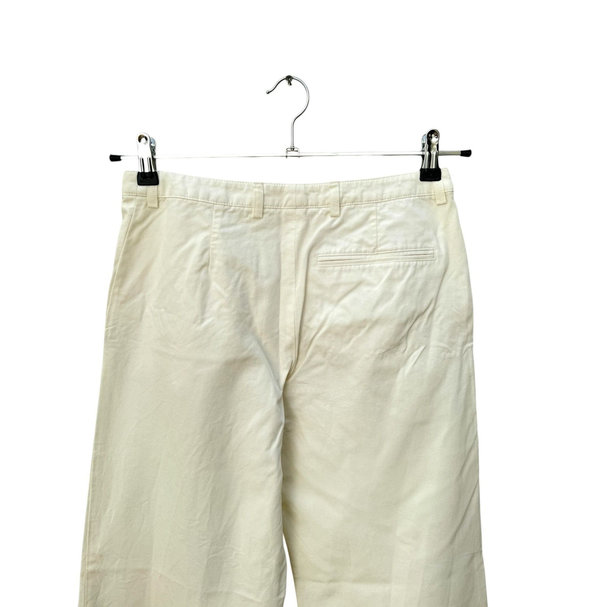 Dries Van Noten Wide Off-White Pants Size 26" / US 2 / IT 38 - 4 Thumbnail