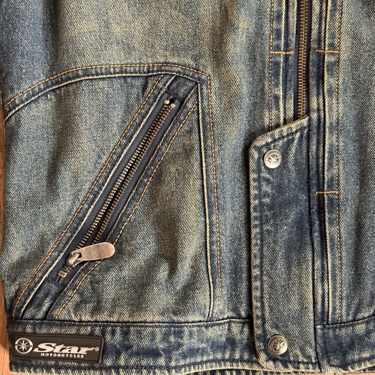 Yamaha Yamaha star vintage leather/denim motorcycle jacket Size US M / EU 48-50 / 2 - 3 Thumbnail
