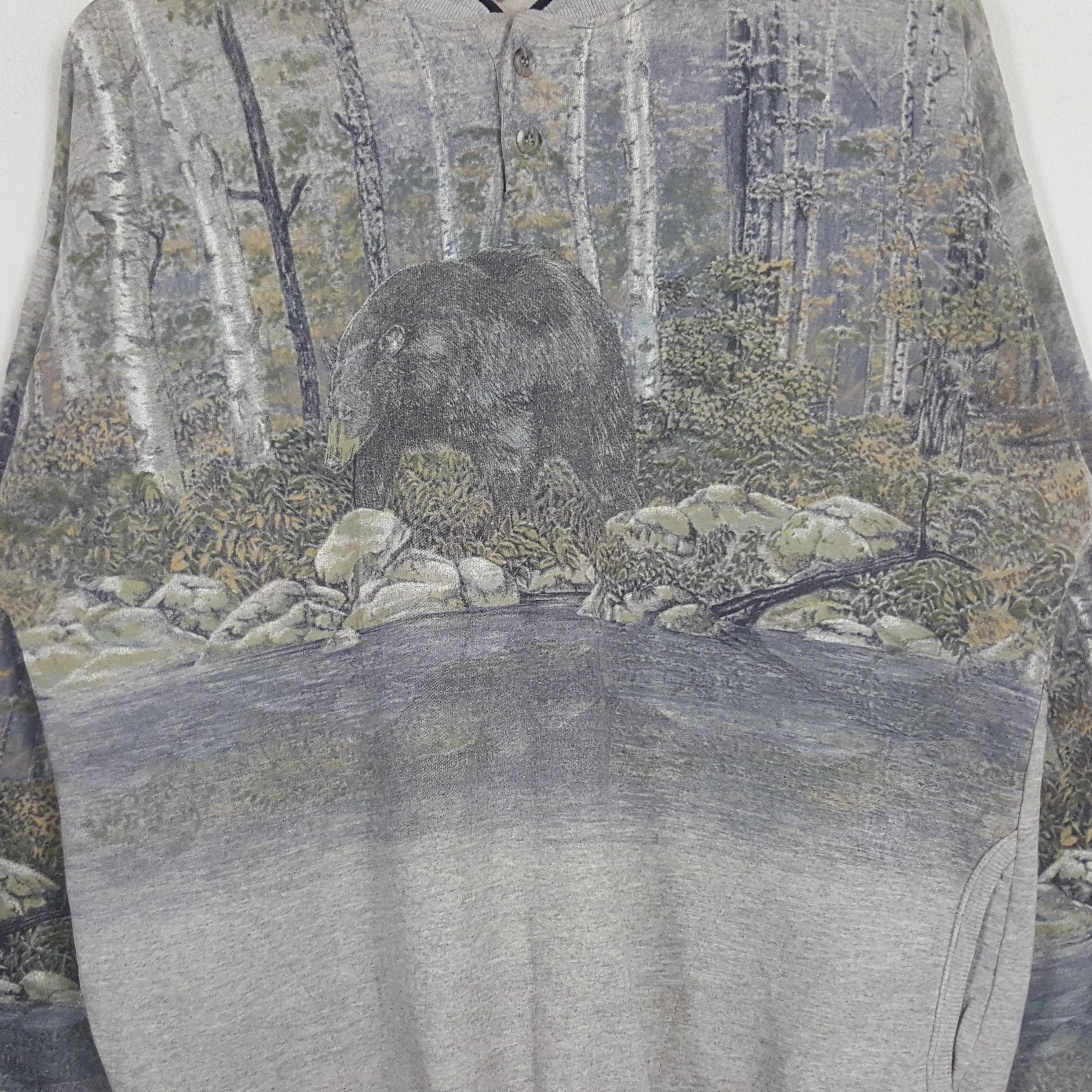 Vintage Vintage Sunschein Design American Nature Bear Sweatshirt Size US M / EU 48-50 / 2 - 2 Thumbnail