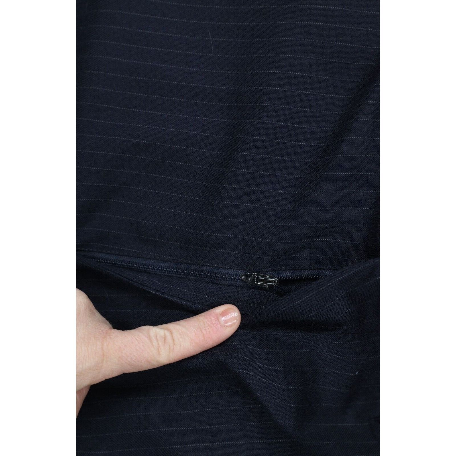 Vintage Vintage 70s Streetwear 2 Piece Pinstriped Suit Wedding Size 44R - 17 Thumbnail