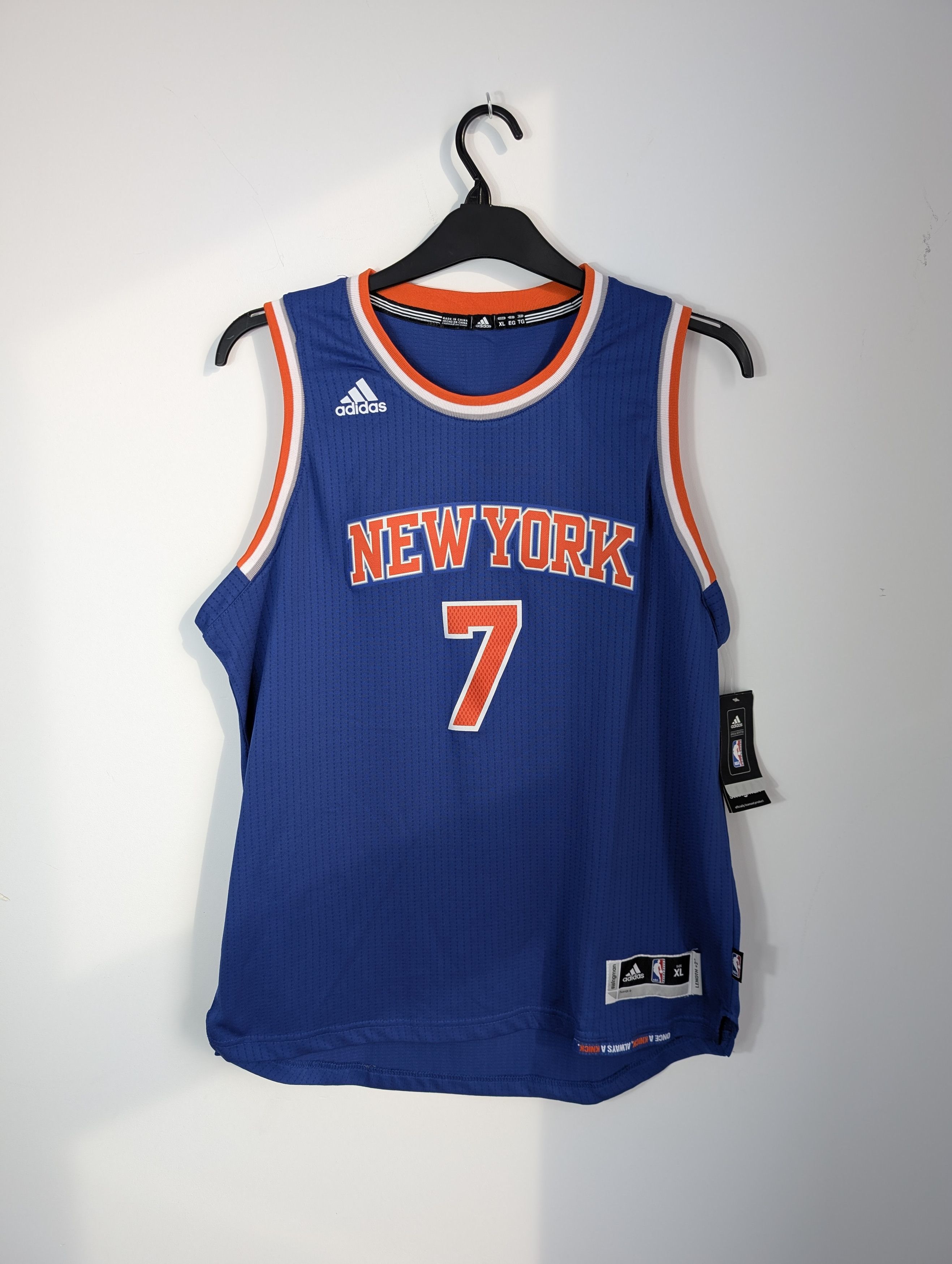 Adidas Carmelo Anthony New York Knicks NBA Jersey Blue Retro Y2K Size US S / EU 44-46 / 1 - 1 Thumbnail
