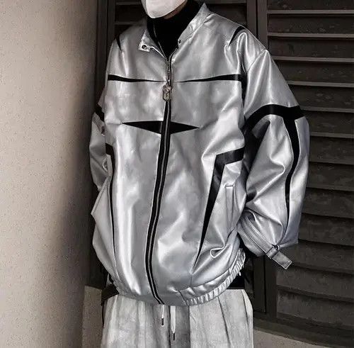 Other Higuchi x Junna STAR Metallic Silver Sporty Jacket Size US M / EU 48-50 / 2 - 3 Thumbnail