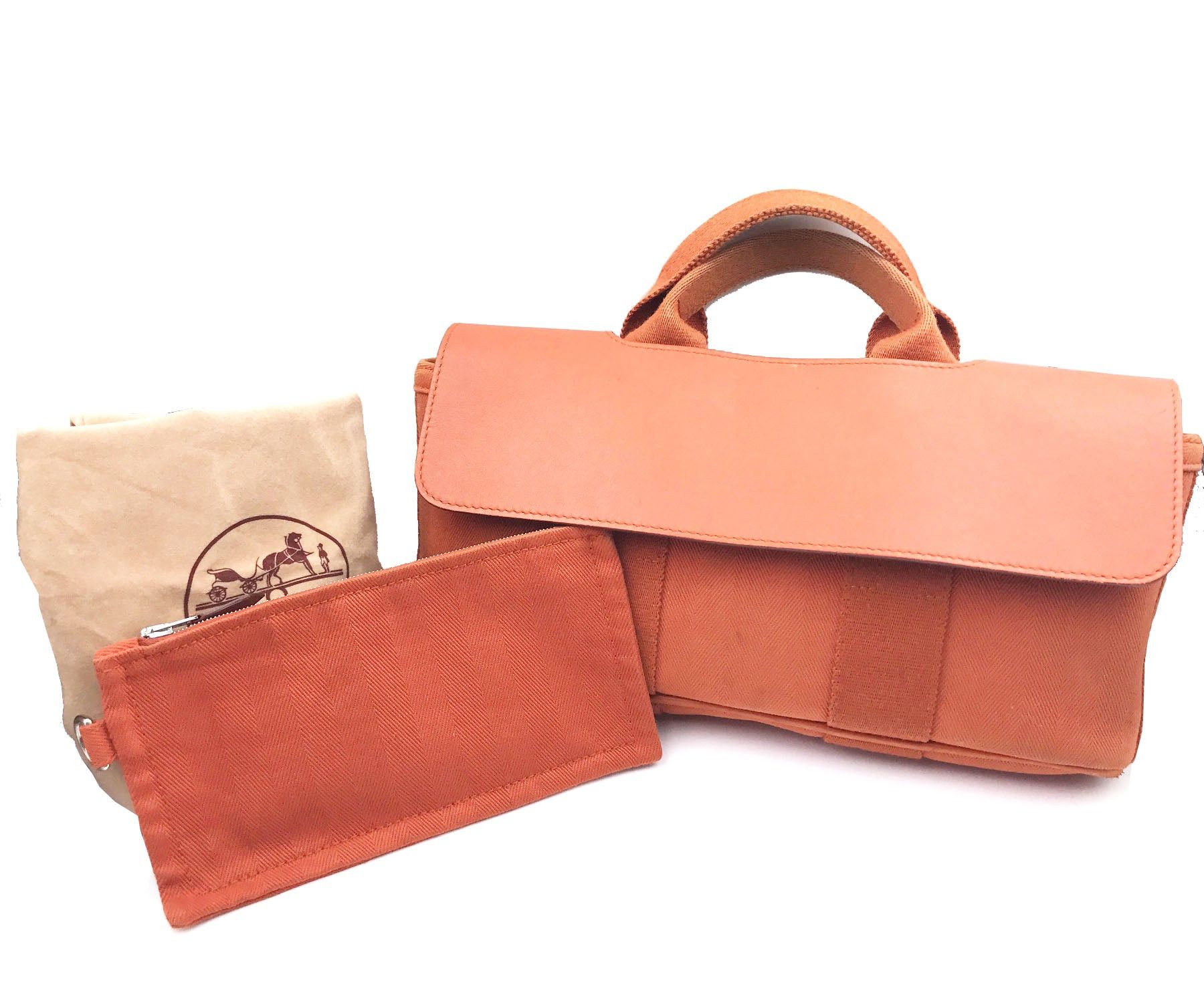 image of Hermes Orange Valparaiso Pm Handbag, Women's