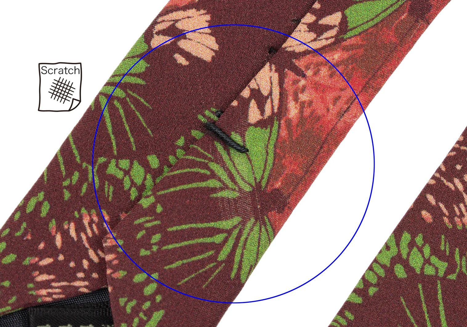 Jean Paul Gaultier Butterfly Print Tie in Red, Purple, and Green Size ONE SIZE - 3 Thumbnail