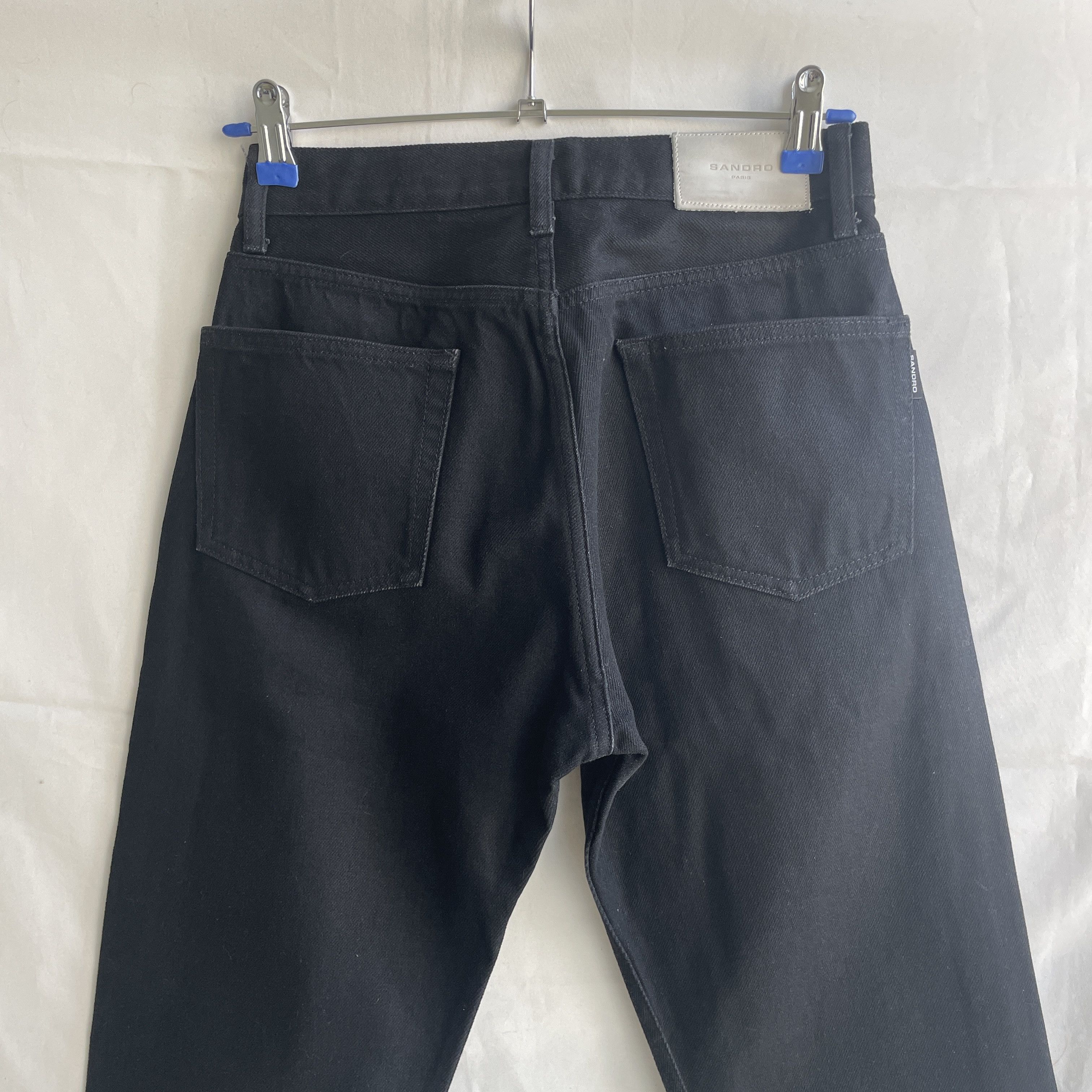Sandro Sandro Heavy Black Regular Fit Ankle Lenght Denim Size 27 Size US 27 - 4 Thumbnail