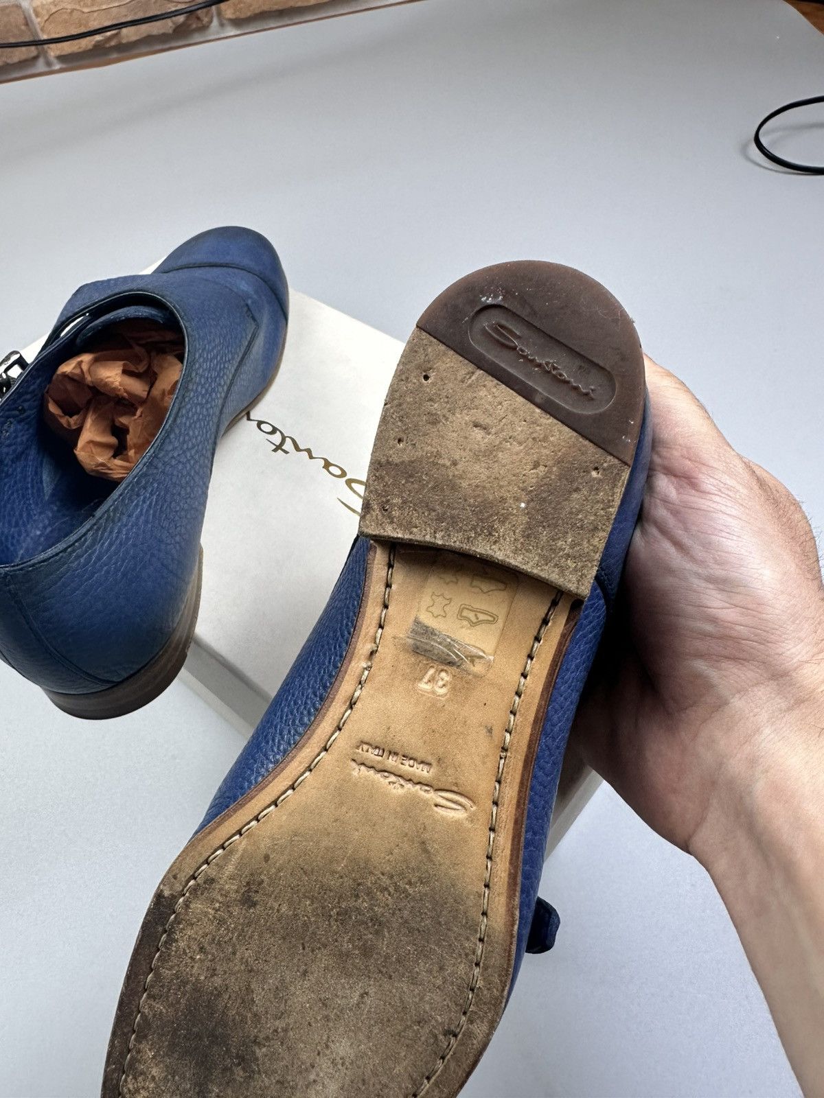Santoni Santoni leather double-buckle shoe Size US 8 / IT 38 - 6 Thumbnail