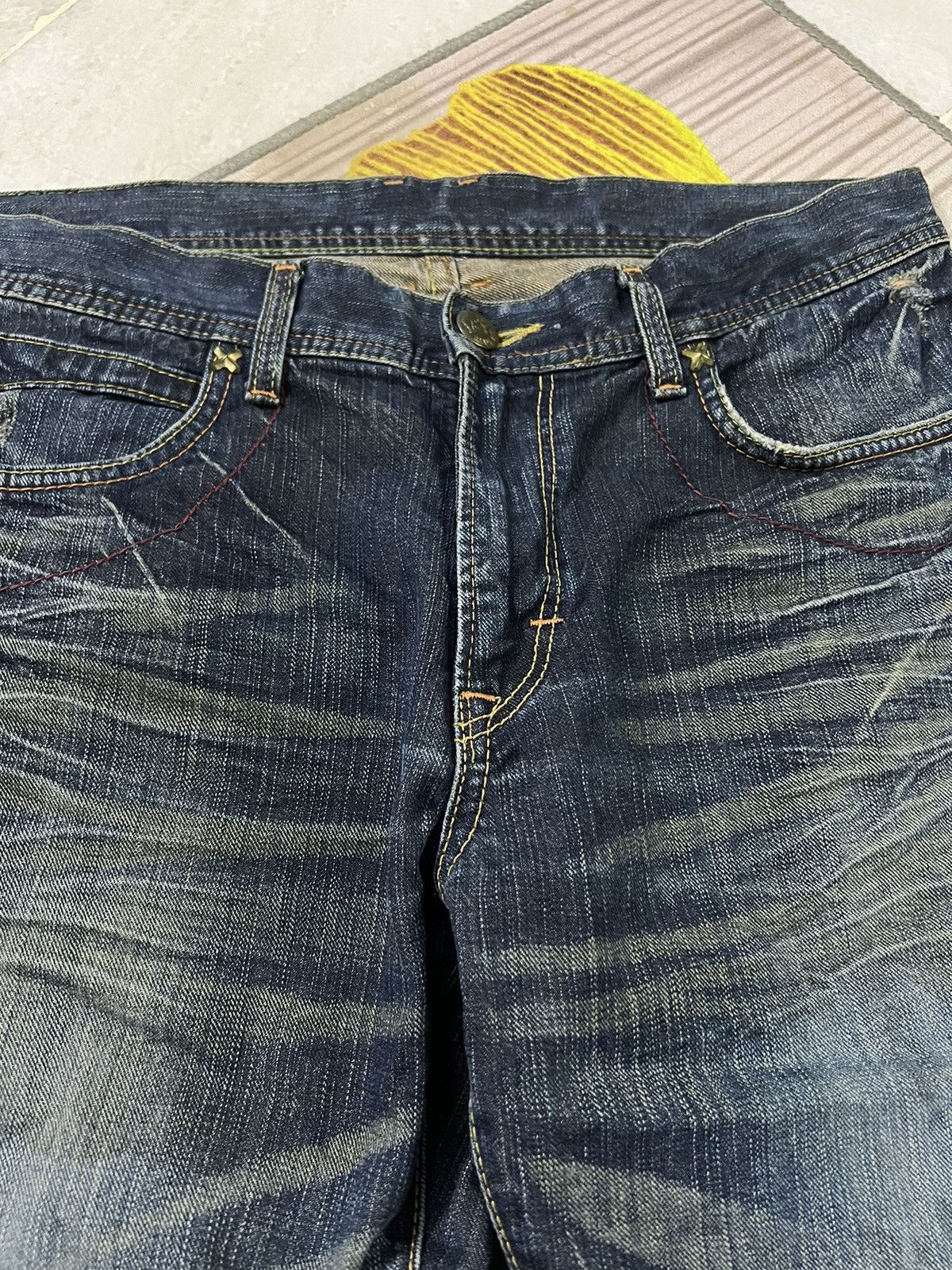 Japanese Brand × Lee × Vintage VINTAGE LEE RIDER DISTRESSED FLARE JEANS JAPAN Size US 33 - 5 Thumbnail