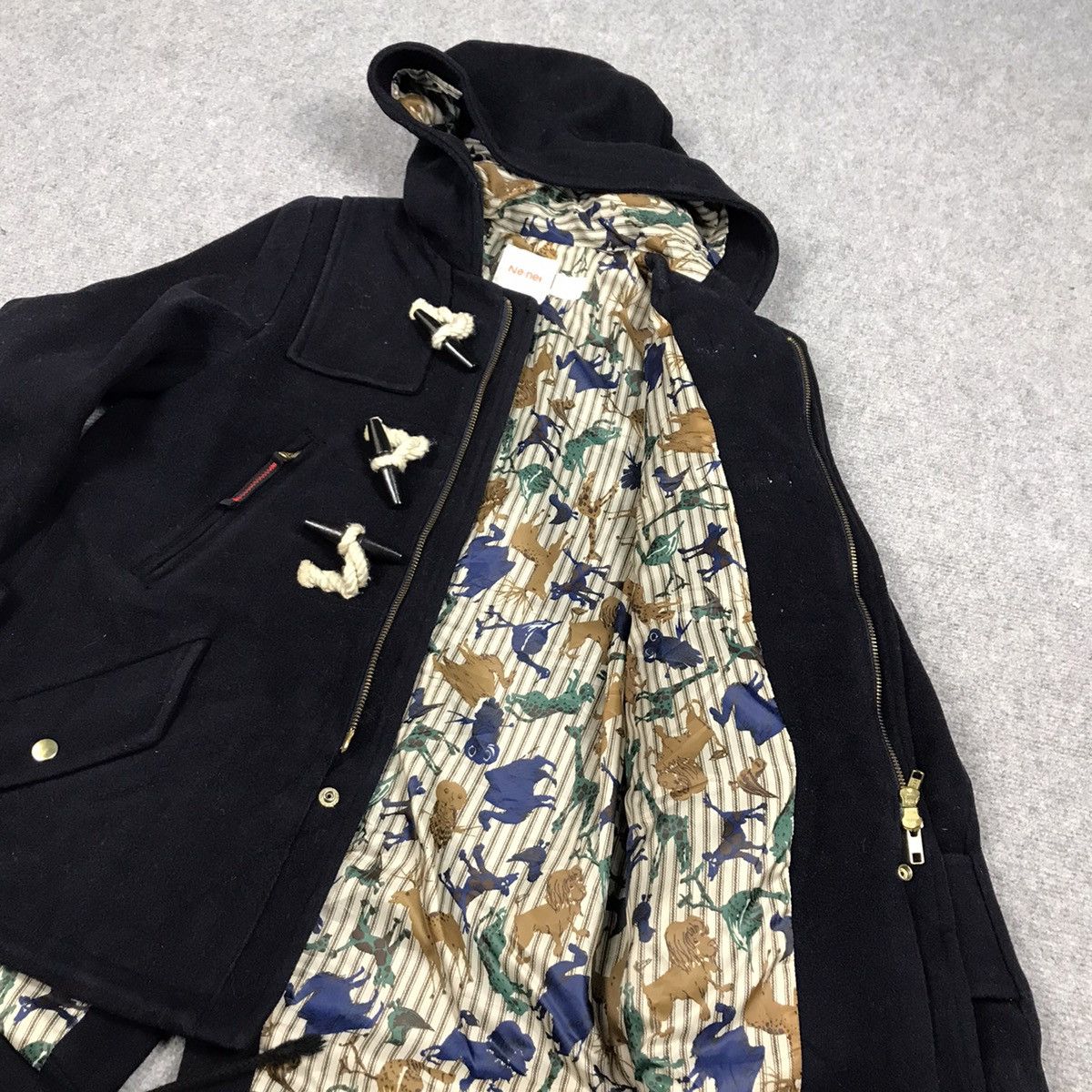Issey Miyake × Ne-Net NE-NET ISSEY MIYAKE WOOL HOODIE JACKET Size M / US 6-8 / IT 42-44 - 12 Thumbnail
