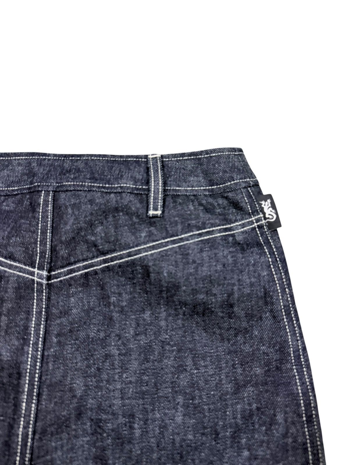 agnes b. Vtg🔥agnes.b Raw Indigo denim Mini Skirt Made In France Size 25" / US 0 / IT 36 - 14 Thumbnail