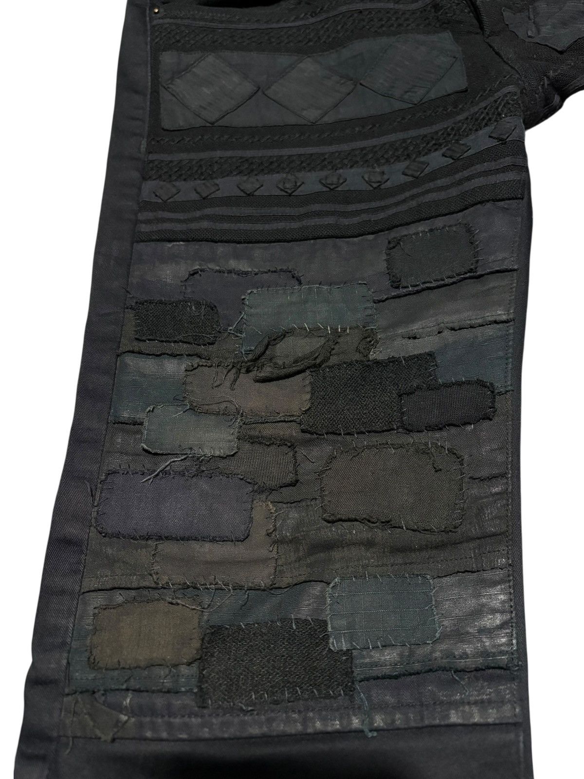 Undercover Undercover Scab Crust Jeans Black Patchwork Denim arts craft Size US 31 - 3 Thumbnail