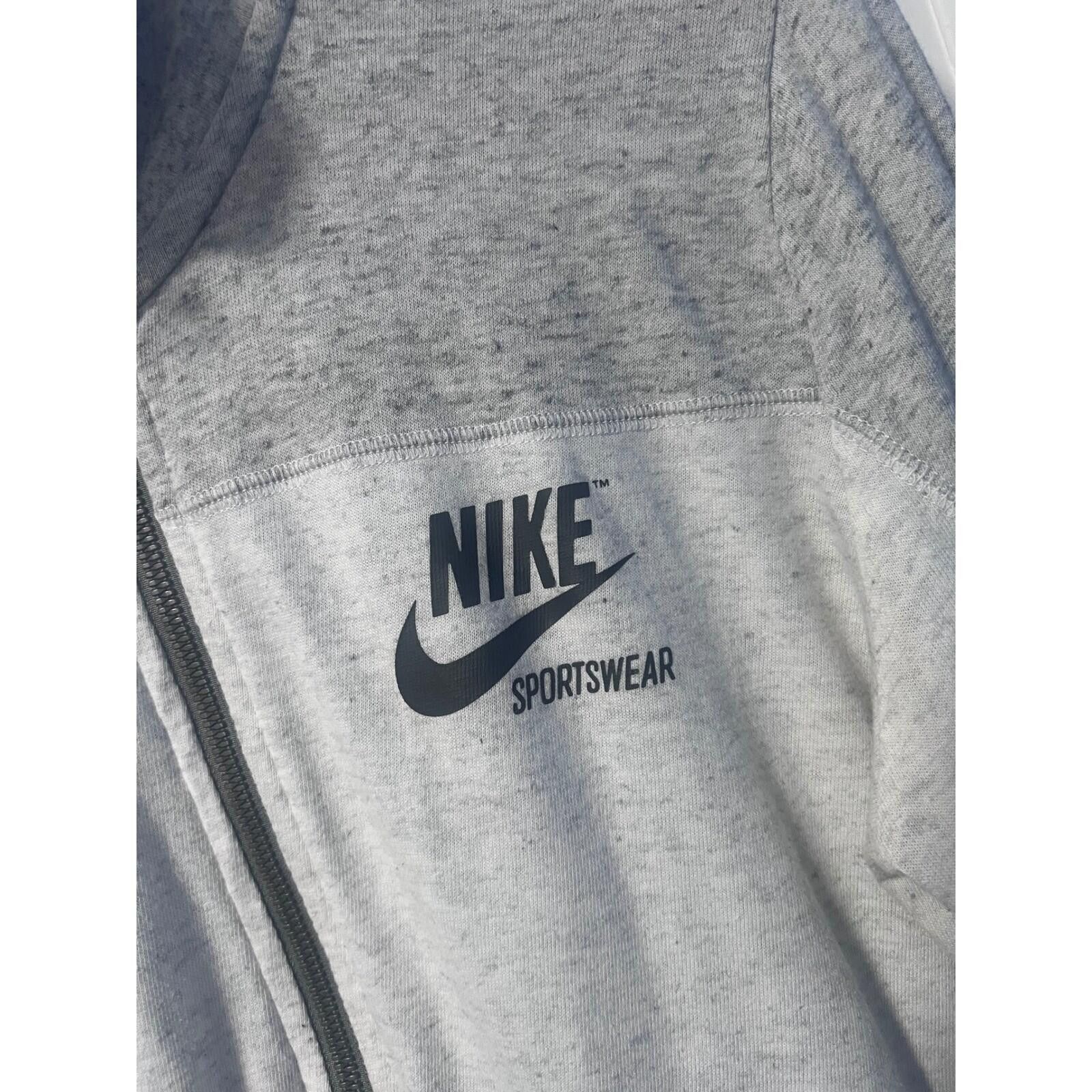 Nike Nike Sportswear Womens Grey Heather Full Zip Jacket Size M Size M / US 6-8 / IT 42-44 - 4 Thumbnail