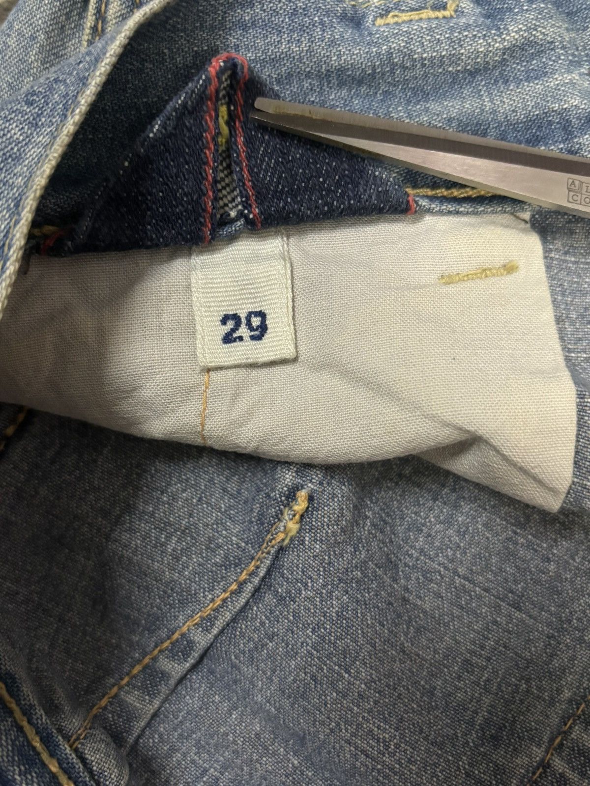 45rpm Vintage Japanese Brand 45rpm Blue Wash Baggy Jeans Size US 29 - 19 Thumbnail