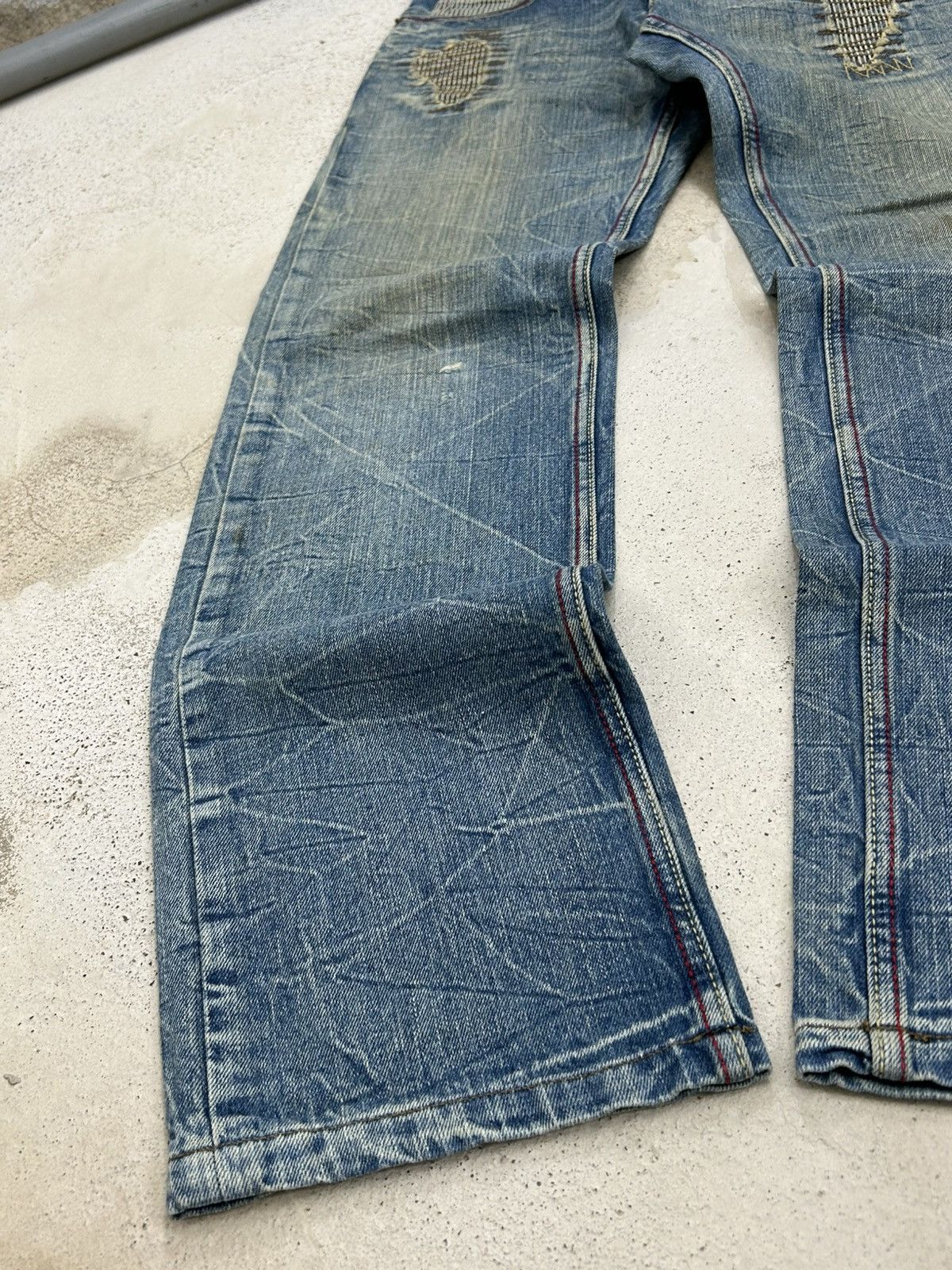 GOSTAR DE FUGA Vintage Jack Serika Mud Washed Gothic Distressed Boro Size US 31 - 9 Thumbnail