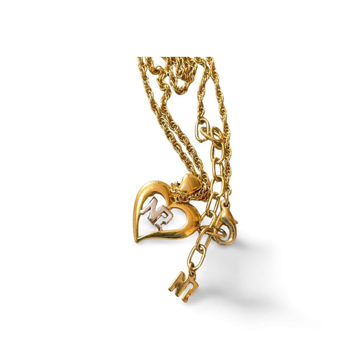 Nina Ricci MINT. Vintage NINA RICCI chain necklace with open heart top Size ONE SIZE - 3 Thumbnail