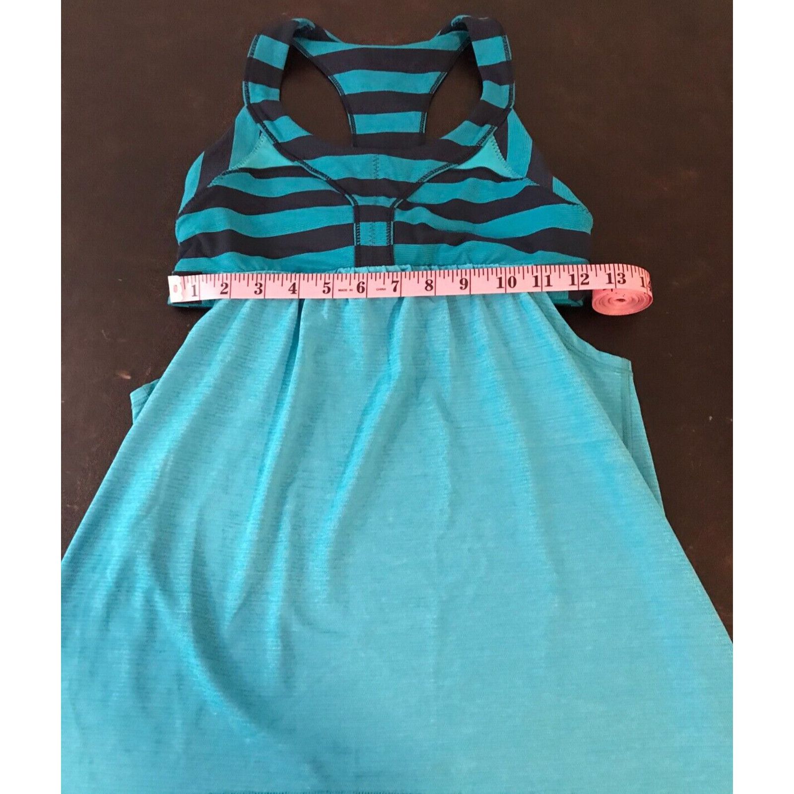 Lululemon Lululemon 2-In-Run Tank Top Surge/Micro Macro Stripe Surge Size M / US 6-8 / IT 42-44 - 5 Thumbnail