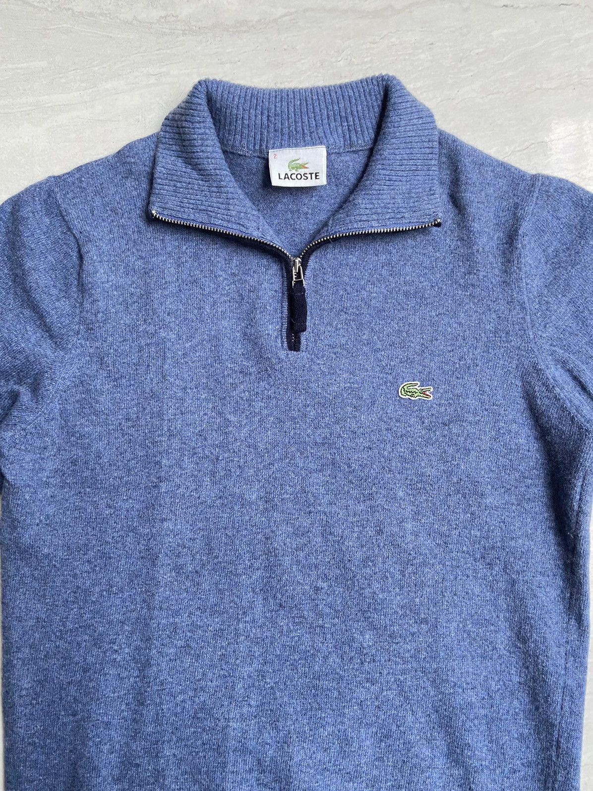 Lacoste LACOSTE Blue Knit Sweaters Size US XS / EU 42 / 0 - 8 Thumbnail