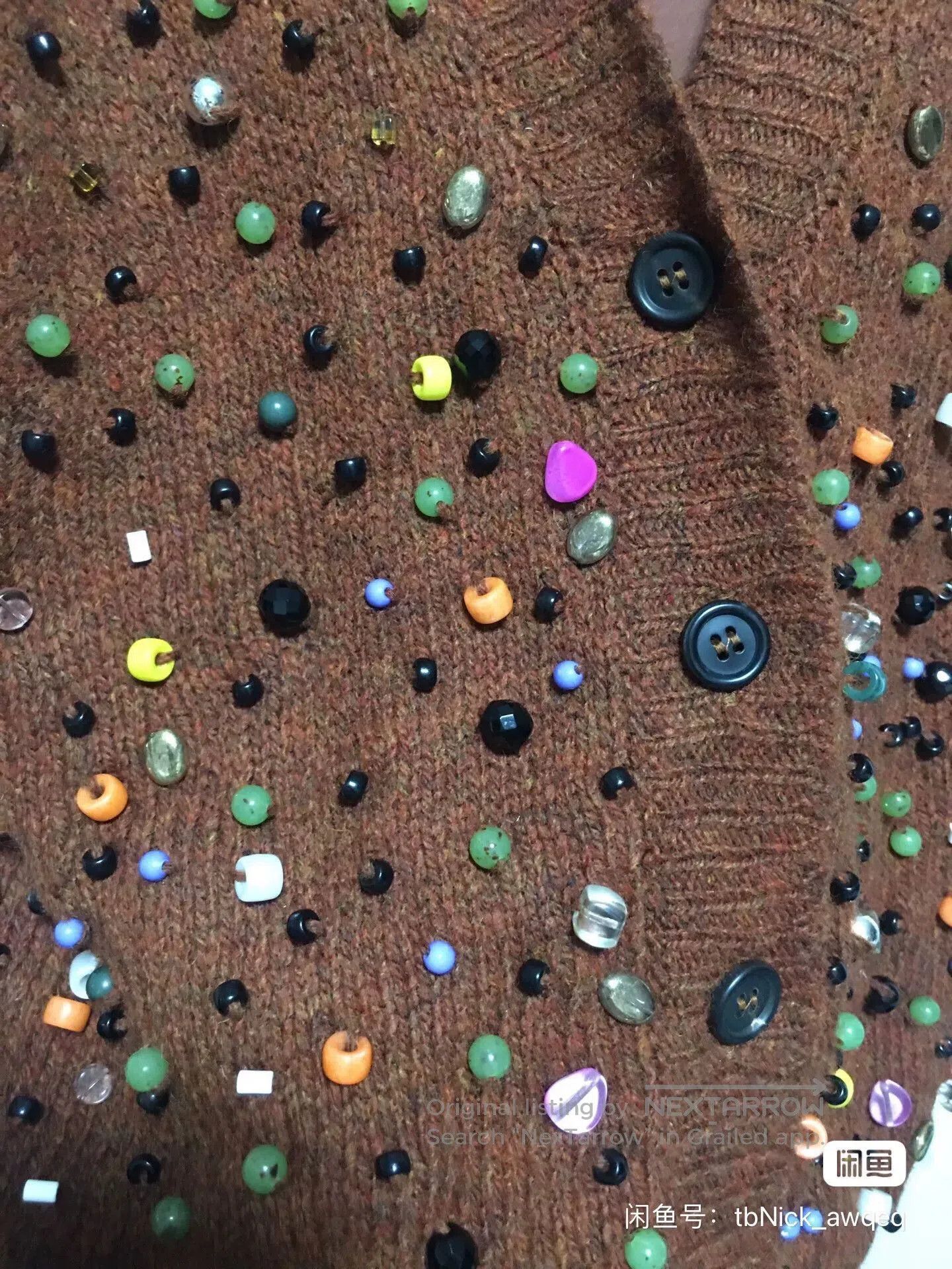 Prada Prada Colorful Embellished Cardigan Sweater. Size M / US 6-8 / IT 42-44 - 4 Thumbnail