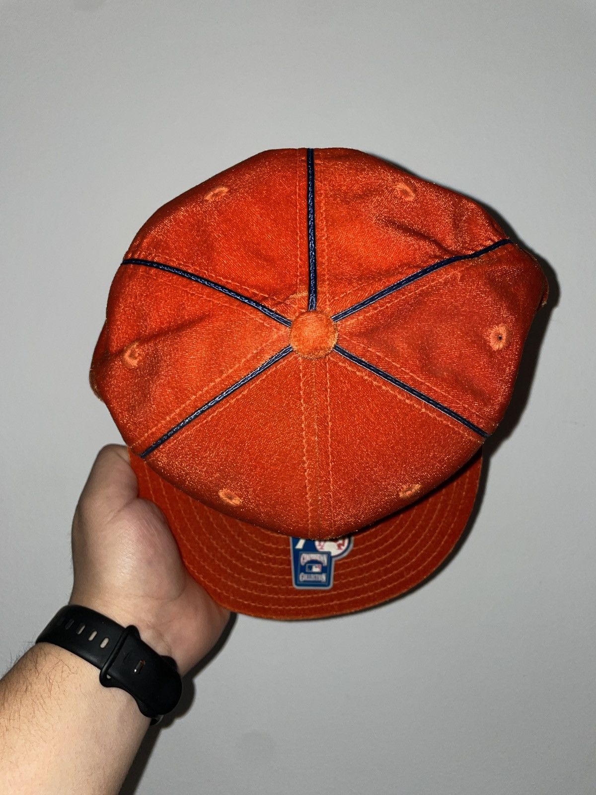 American Needle × MLB VINTAGE Rare Velvet Houston Astros Fitted Sz 7 1/8 New Size ONE SIZE - 2 Thumbnail
