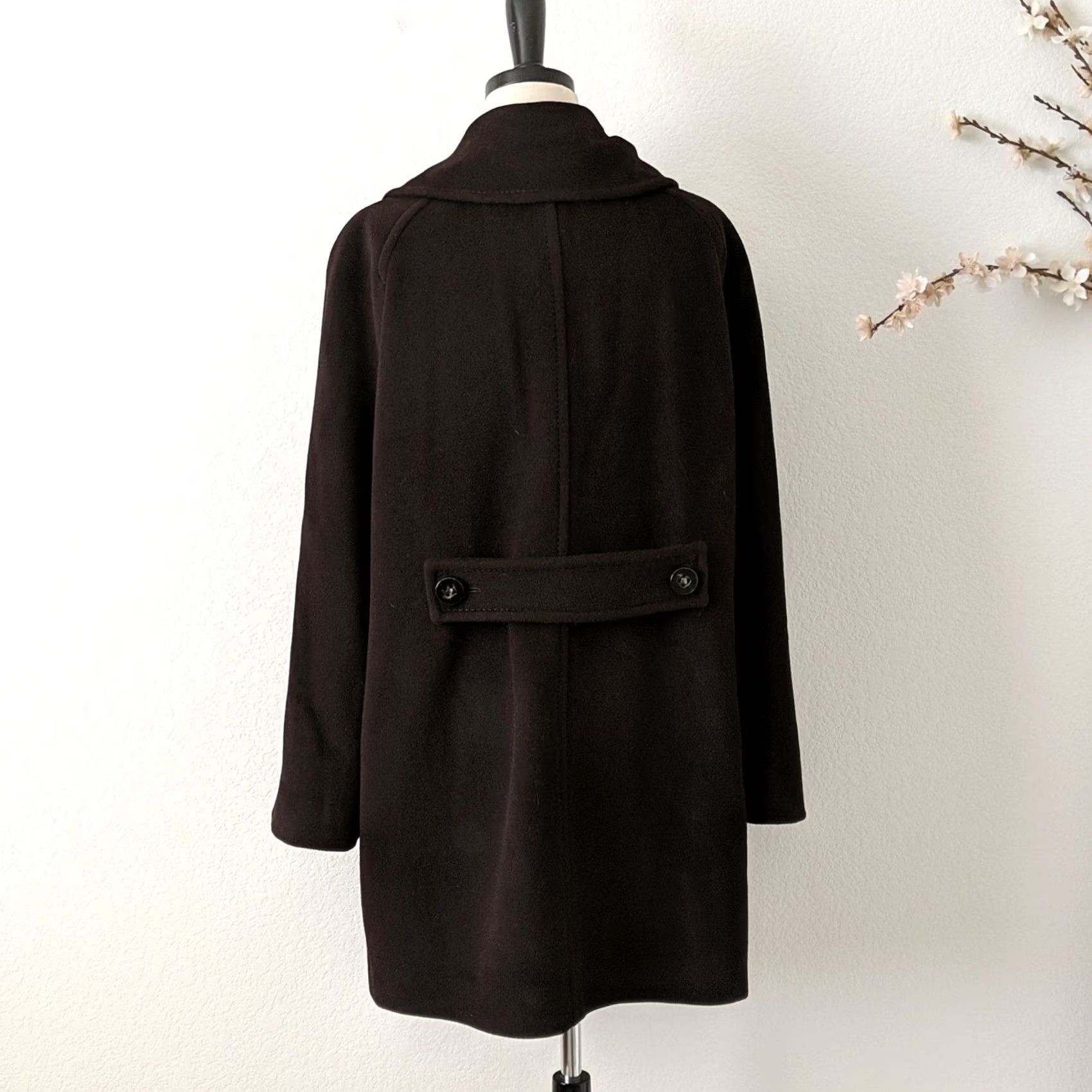 Vintage VINTAGE Saint Jacques Wool Angora Lambswool Brown Jacket Peacoat 40 France 10 US Coat Women Medium Brown 35" Length Size L / US 10 / IT 46 - 5 Thumbnail
