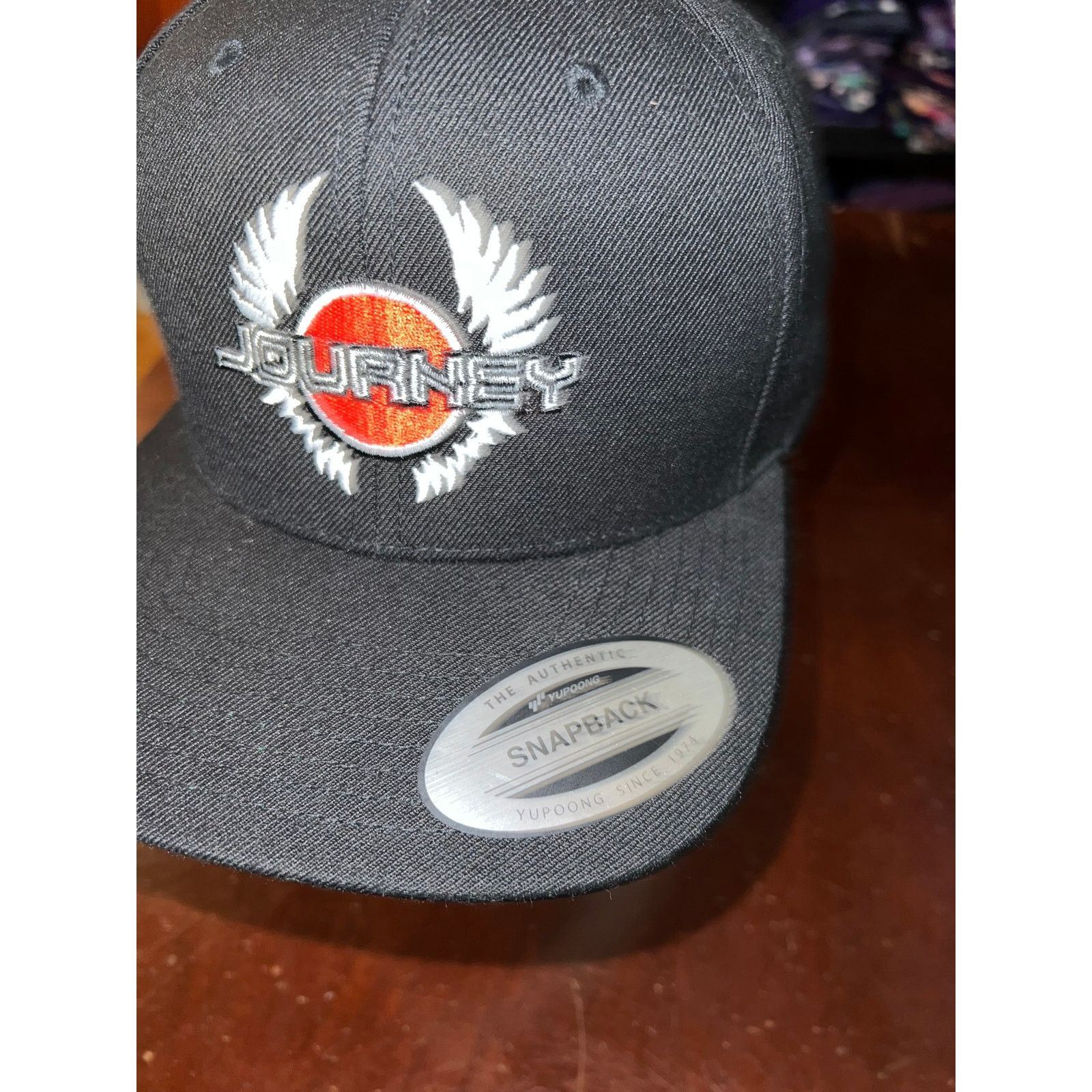 Vintage Vintage Journey Band Hat Snapback Tour Concert Black Cap OS Size ONE SIZE - 3 Thumbnail
