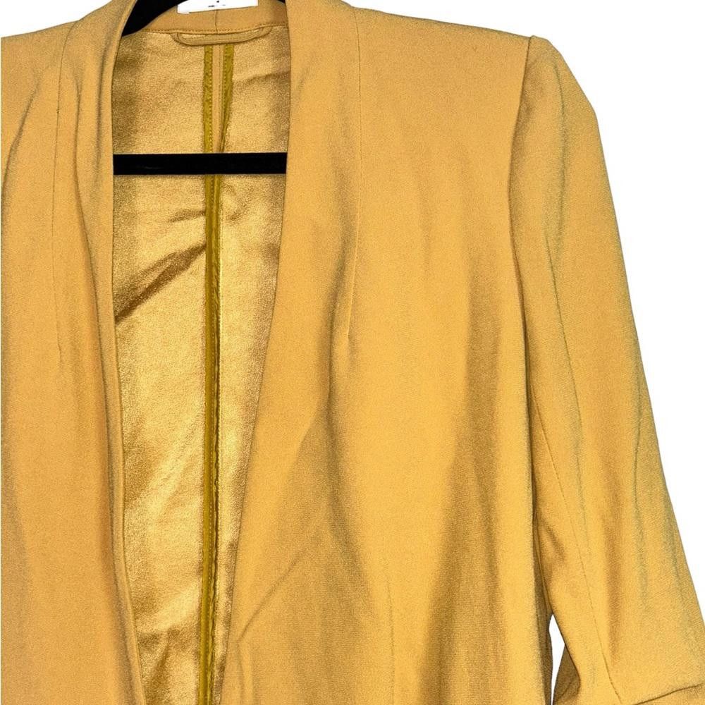 REVOLVE Babaton l Power Hip Mustard Open Front Blazer Size 4 Size S / US 4 / IT 40 - 3 Thumbnail
