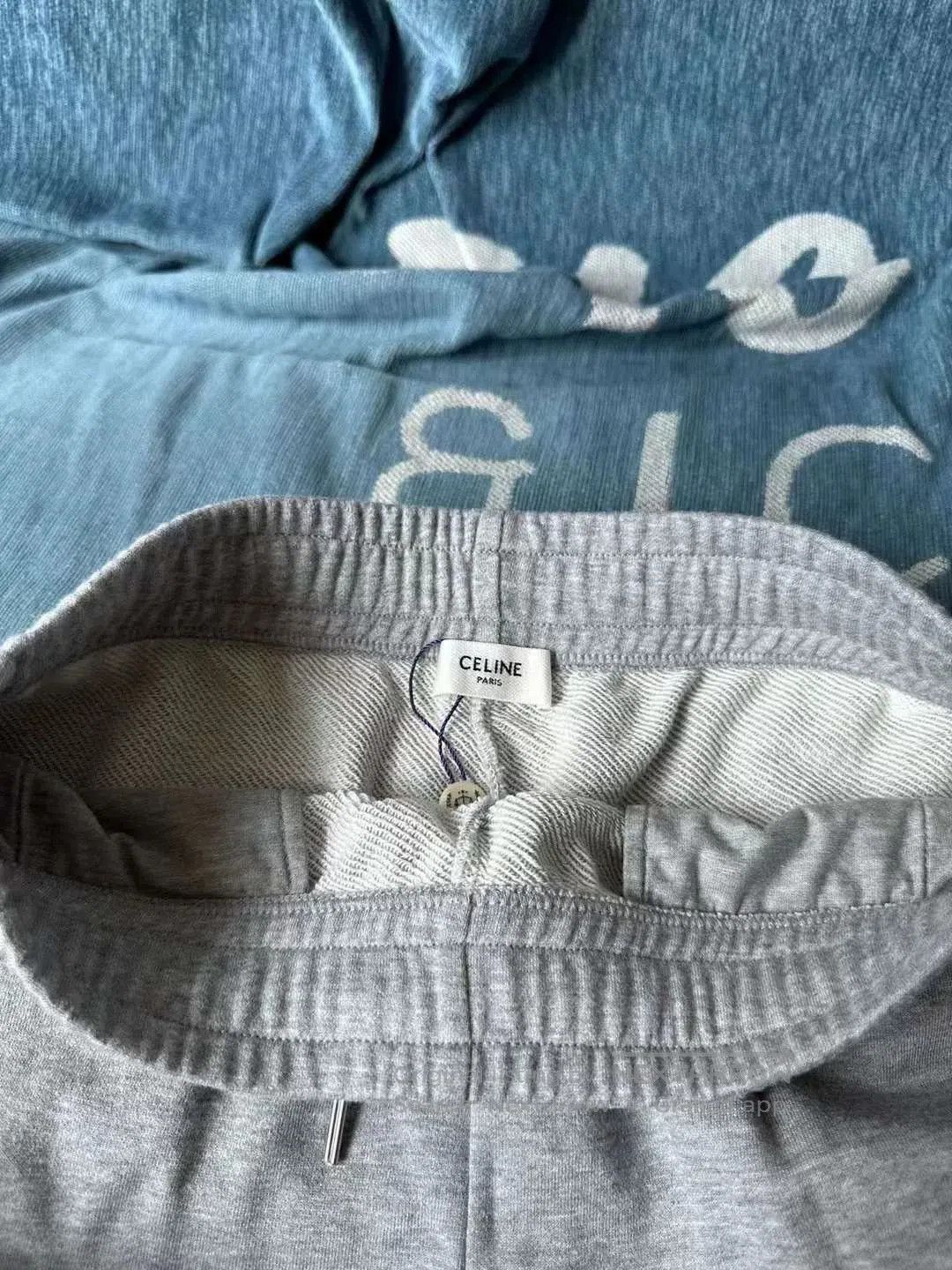 Celine gray celine embroidered sweatpants. Size US 28 / EU 44 - 3 Thumbnail