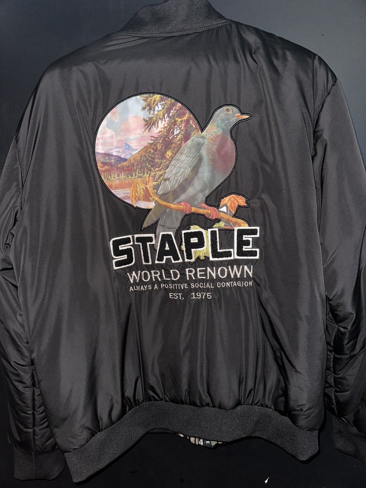 Staple Staple Reversible Bomber Jacket Size US L / EU 52-54 / 3 - 1 Thumbnail