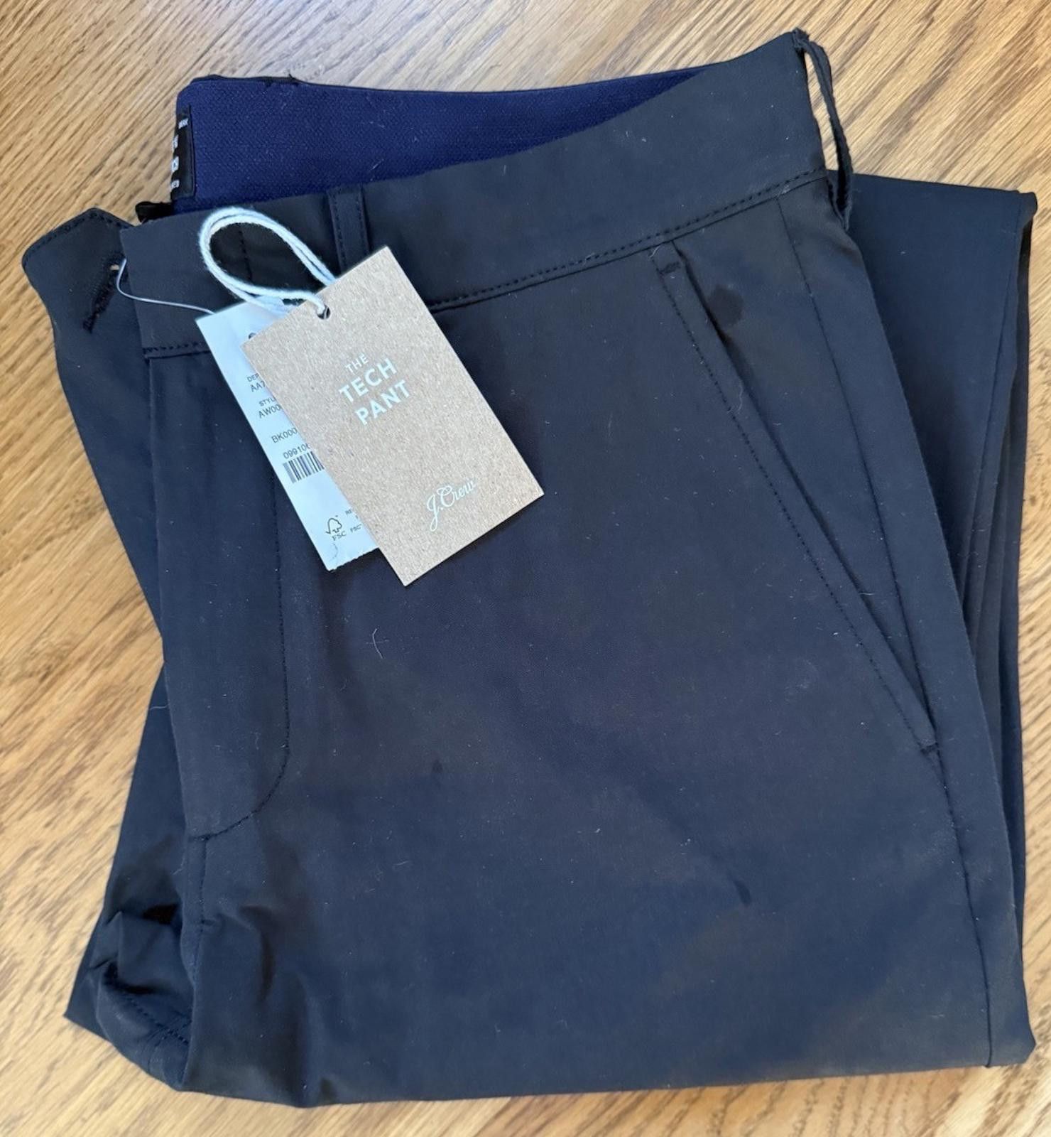 J.Crew J.Crew The Tech Pant in Black - Size 31x32 Size US 31 - 1 Thumbnail