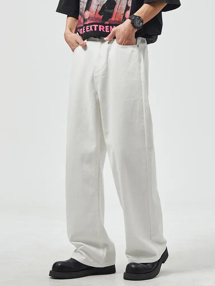 Japanese Brand × Jean Retro loose wide leg high street jeans Size US 32 / EU 48 - 1 Thumbnail
