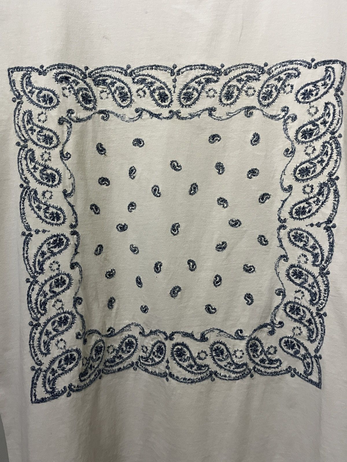 Remi Relief Special Process Indigo Embroidered Bandana Paisley Size M / US 6-8 / IT 42-44 - 2 Thumbnail