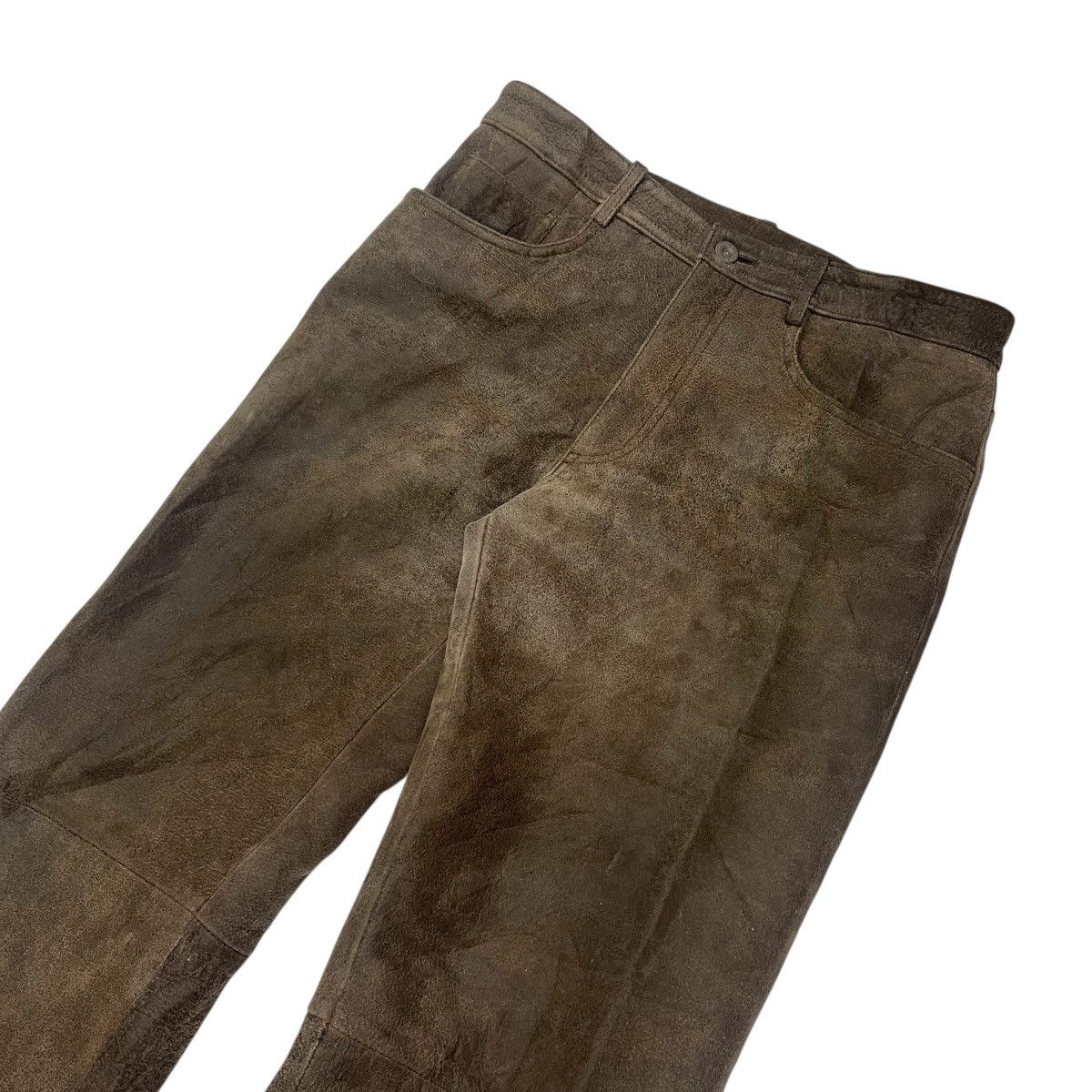 Yohji Yamamoto Vintage Yohji Yamamoto Sheepskin Leather Pants Size US 29 - 5 Thumbnail