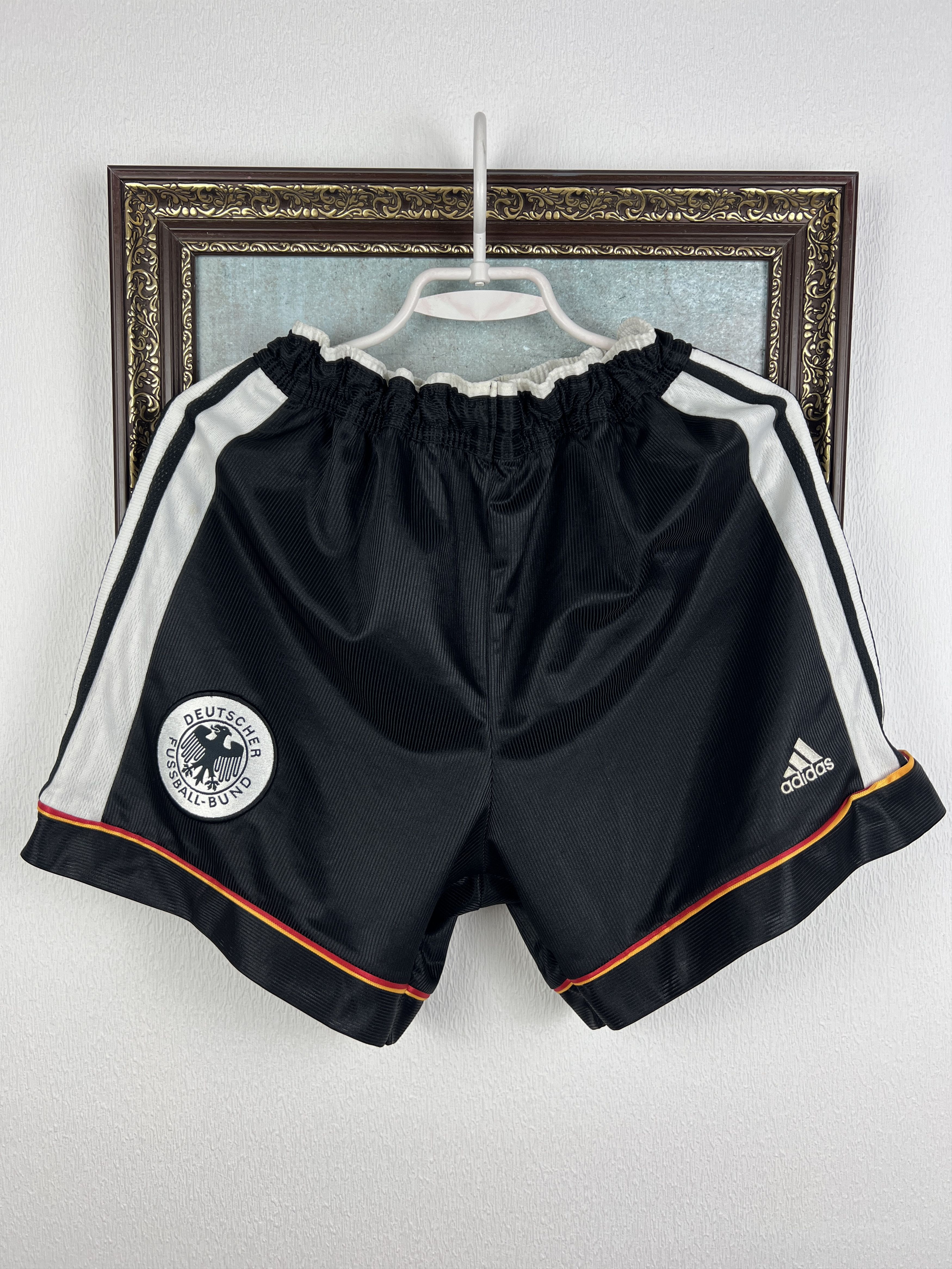 Adidas Vintage 90's Adidas Germany Football Track Shorts Soccer Size US 34 / EU 50 - 1 Thumbnail