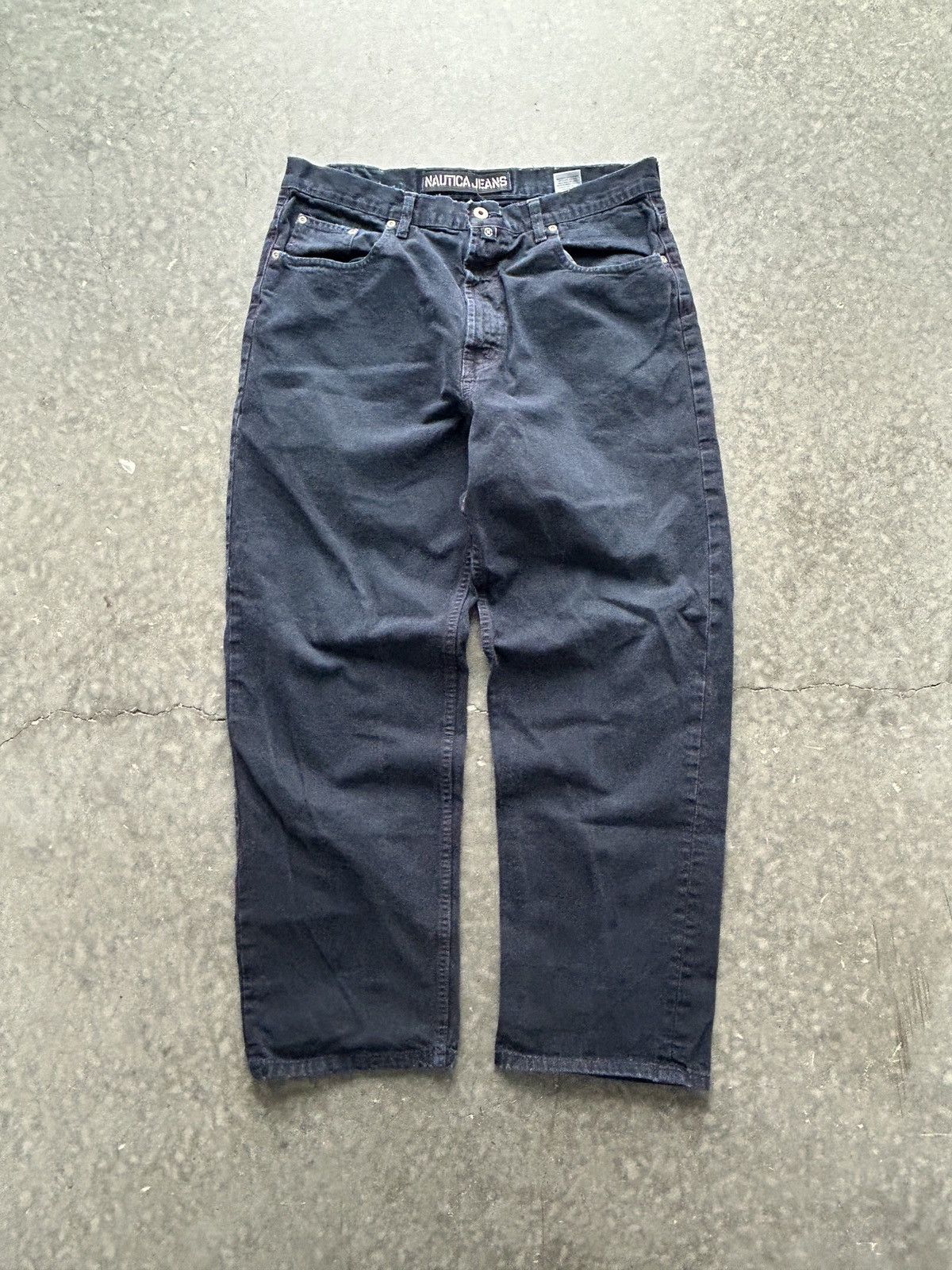 Nautica Vintage 90s Nautica Baggy Denim Jeans 36x30 Size US 36 / EU 52 - 1 Thumbnail