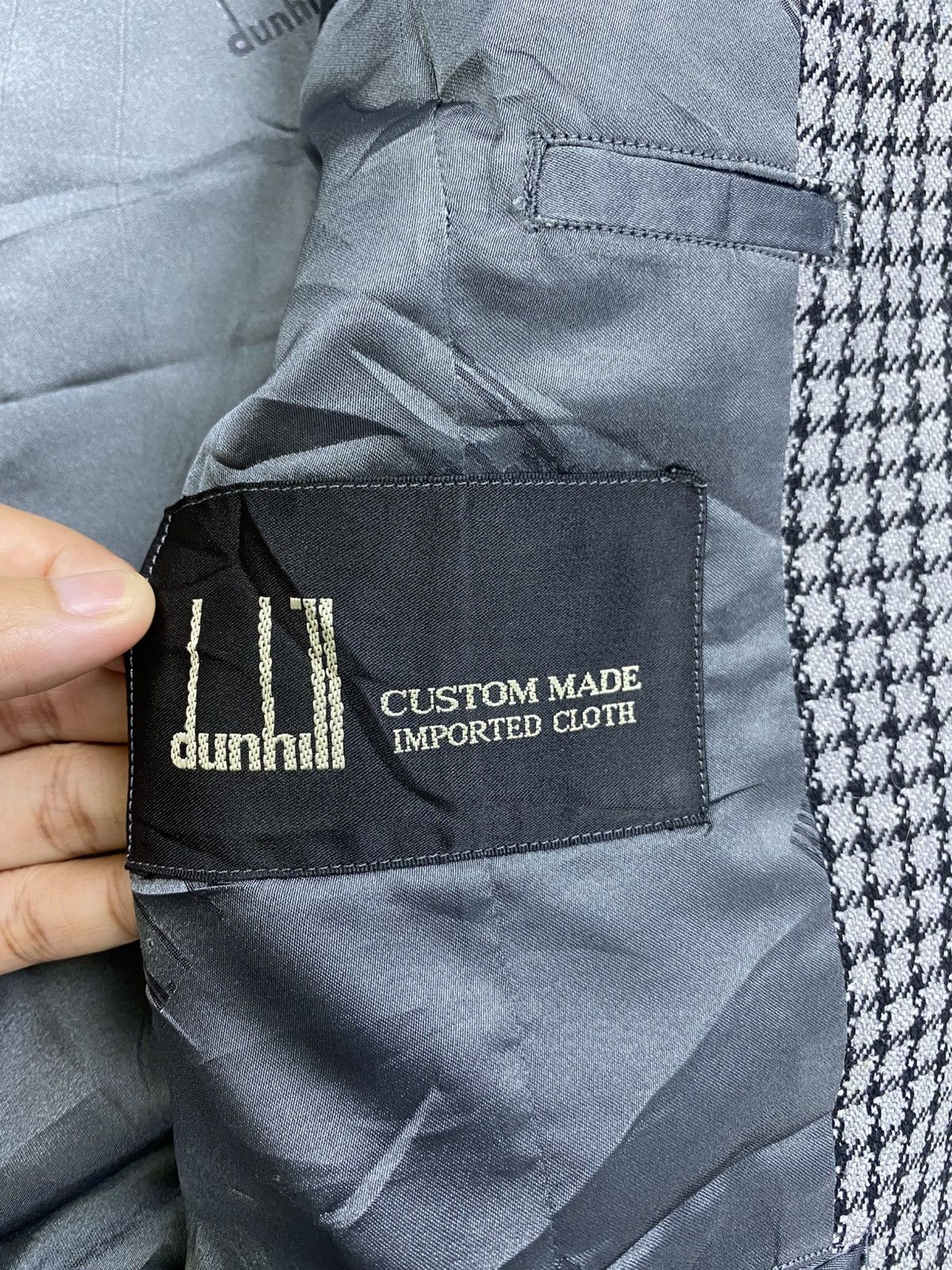 Alfred Dunhill × Japanese Brand × Vintage Vintage Dunhill Plaid Double Breasted Blazer Jacket Size US M / EU 48-50 / 2 - 8 Thumbnail