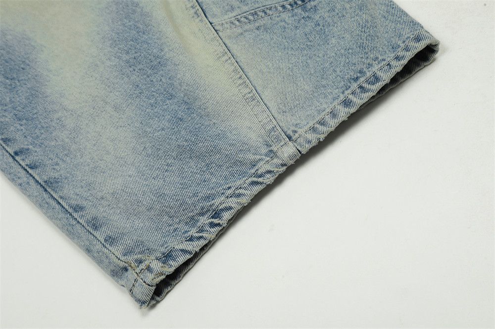 Vintage Men's American street loose wide-leg washed scimitar jeans Size US 32 / EU 48 - 6 Thumbnail