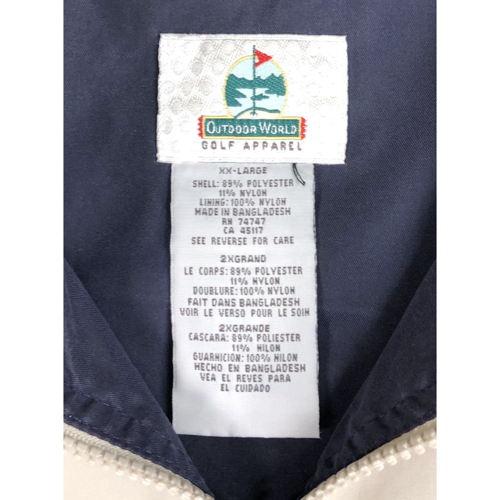 Vintage VINTAGE Outdoor World Golf Windbreaker Jacket Mens 1/4 Zip XXL Khaki BT23 Size US XXL / EU 58 / 5 - 5 Thumbnail