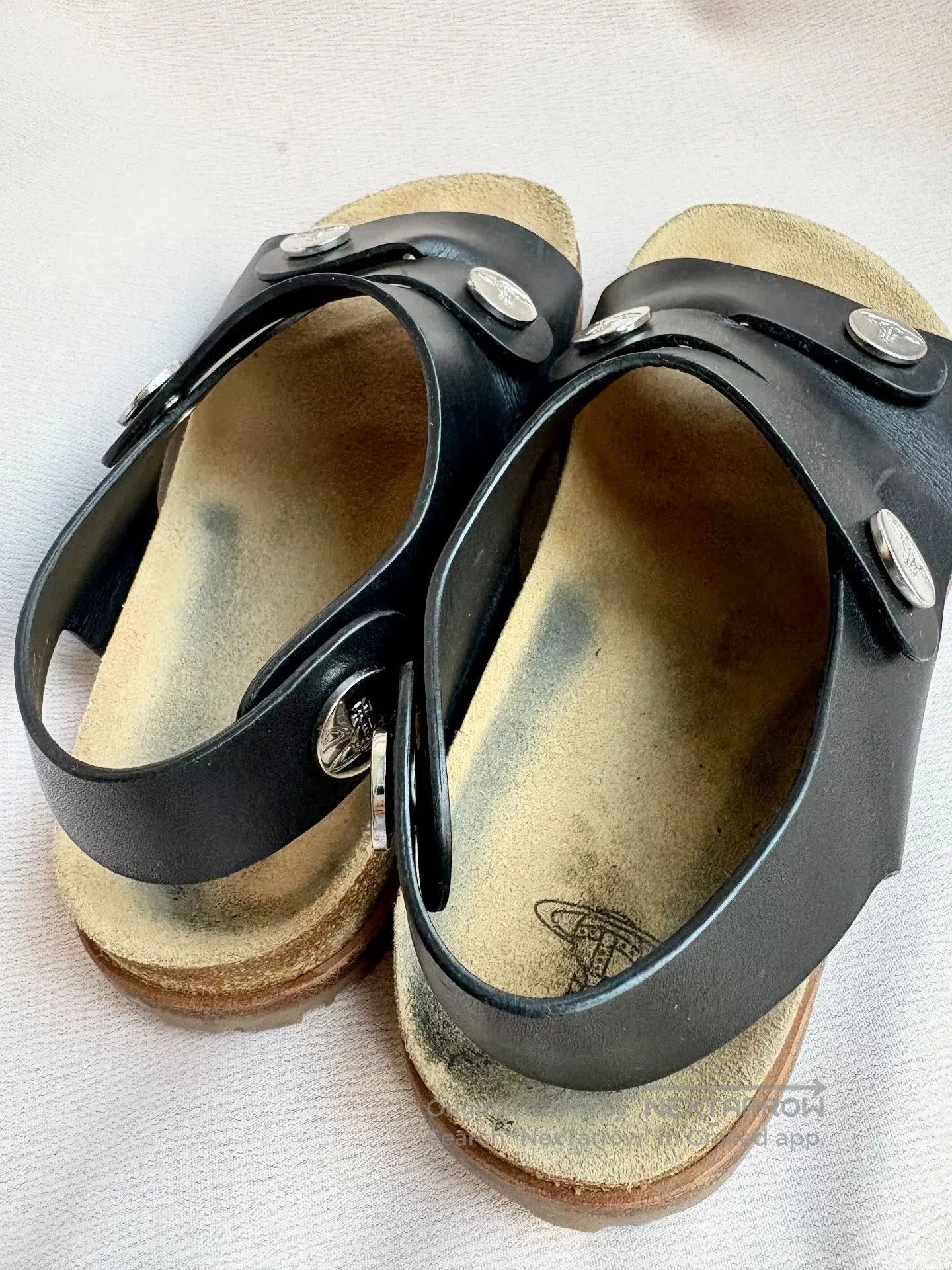 Vivienne Westwood Vivienne Westwood Black Saturn Birkenstock. Size US 7 / IT 37 - 6 Thumbnail