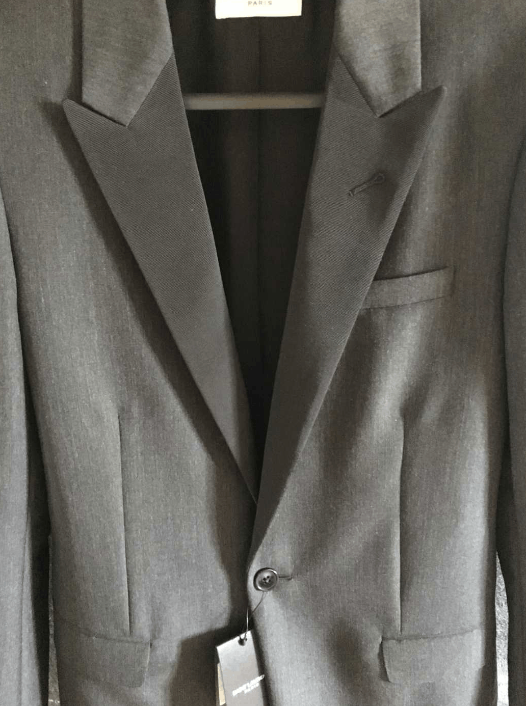 Saint Laurent Paris Hedi Le Smoking BNWT SS15 Anthracite Size 44R - 4 Thumbnail