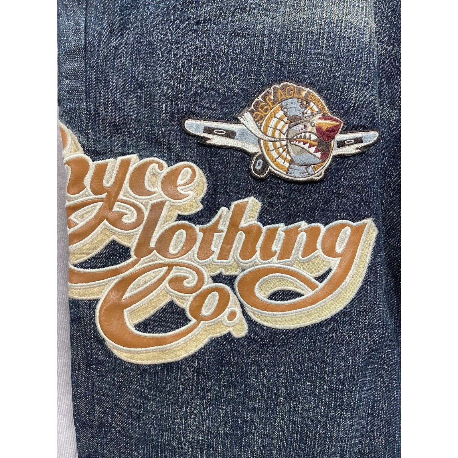 Enyce VTG Y2K Enyce Eagle Bomber Embroidery Jeans 40x32 Hip Hop Ba Size US 40 / EU 56 - 2 Thumbnail