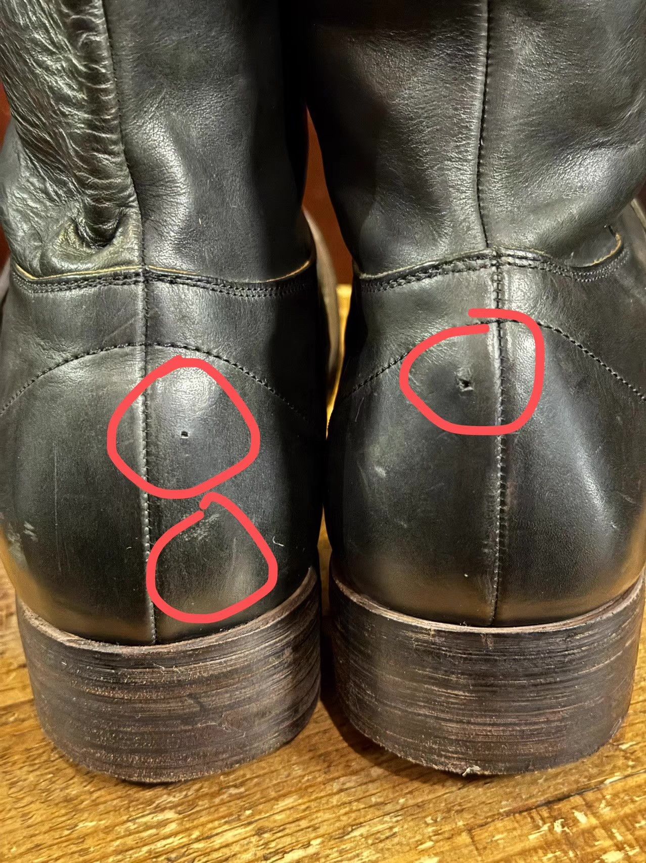 Devoa Devoa Black Buckle Engineer Boots, 100% Calfskin Q25 Size US 8 / EU 41 - 4 Thumbnail