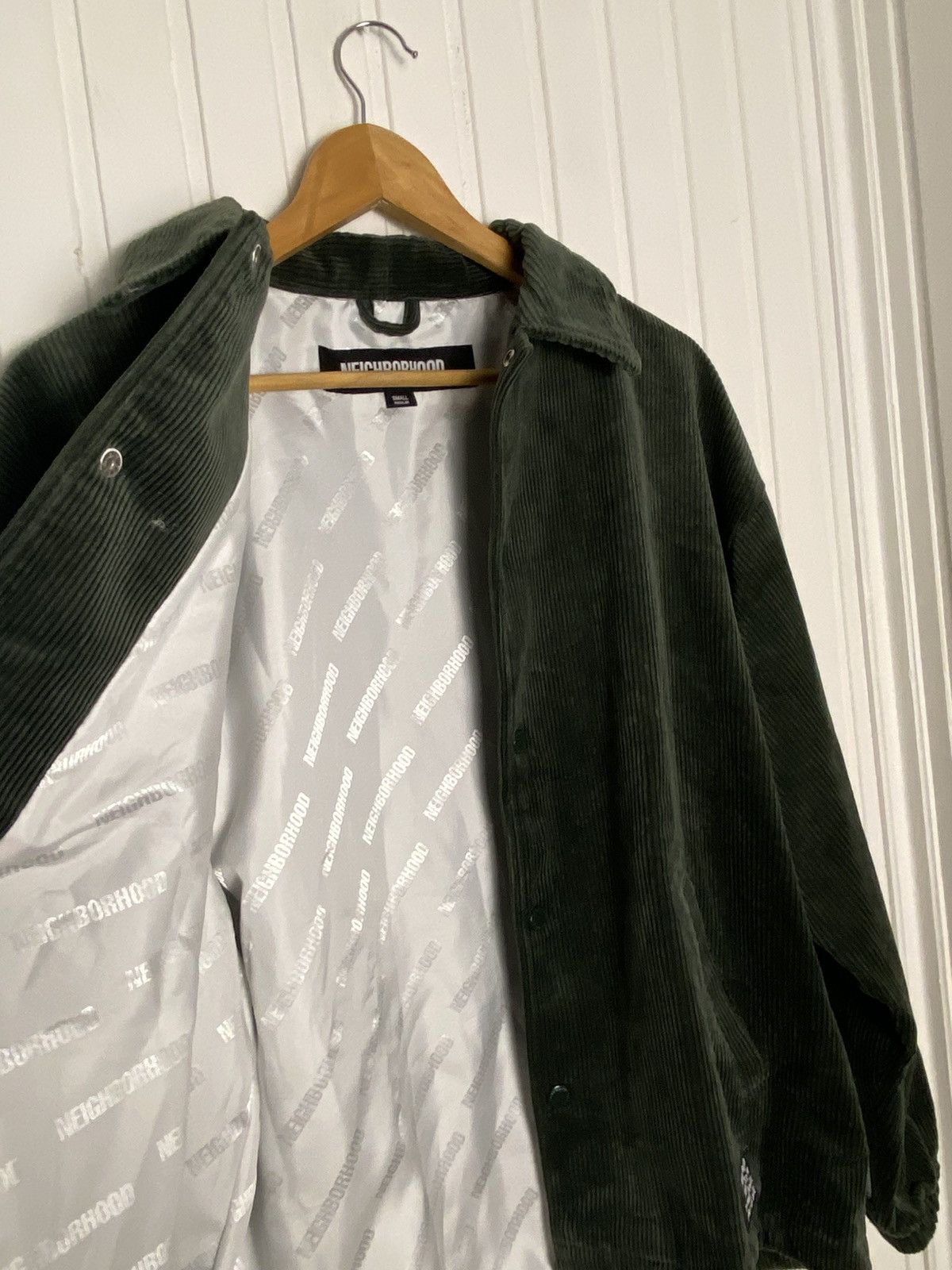Neighborhood New Neighborhood Cord Windbreaker Jacket Green Size S Size US S / EU 44-46 / 1 - 10 Thumbnail