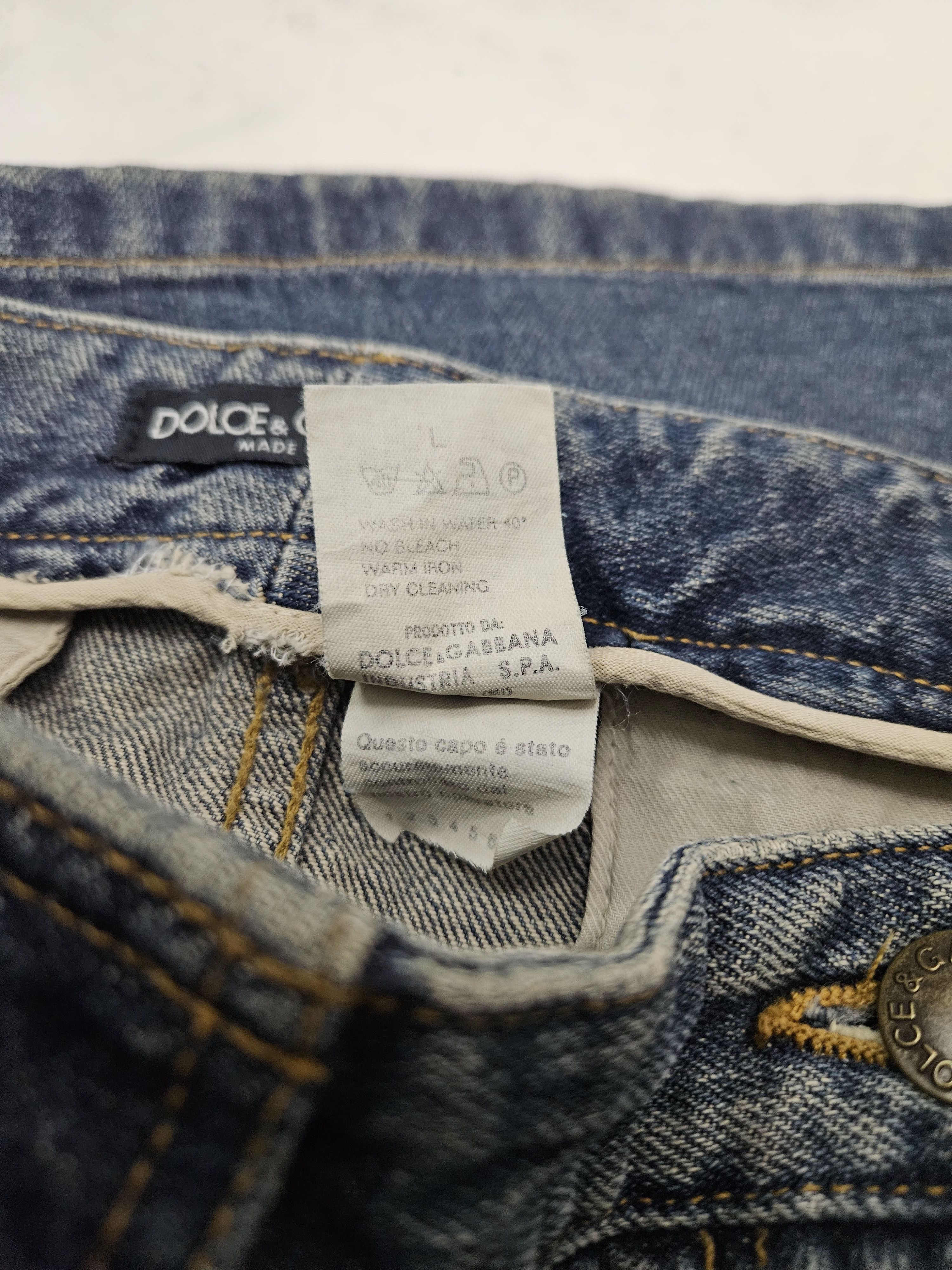 Dolce & Gabbana Archive Dolce Gabbana washed denim skirt Size 32" / US 10 / IT 46 - 16 Thumbnail