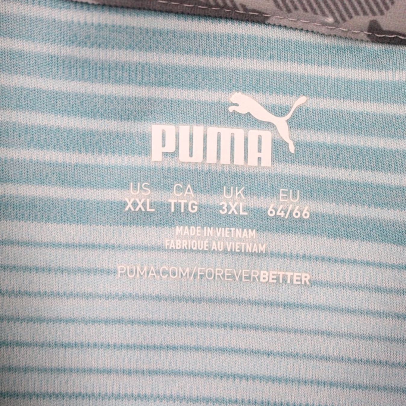 Puma Puma Polo Shirt Mens 2XL XXL Blue Striped Golf Short Sleeve Pullover Polo Shirt Mens 2XL XXL Blue Striped Golf Short Sleeve Pullover Size US XXL / EU 58 / 5 - 5 Thumbnail