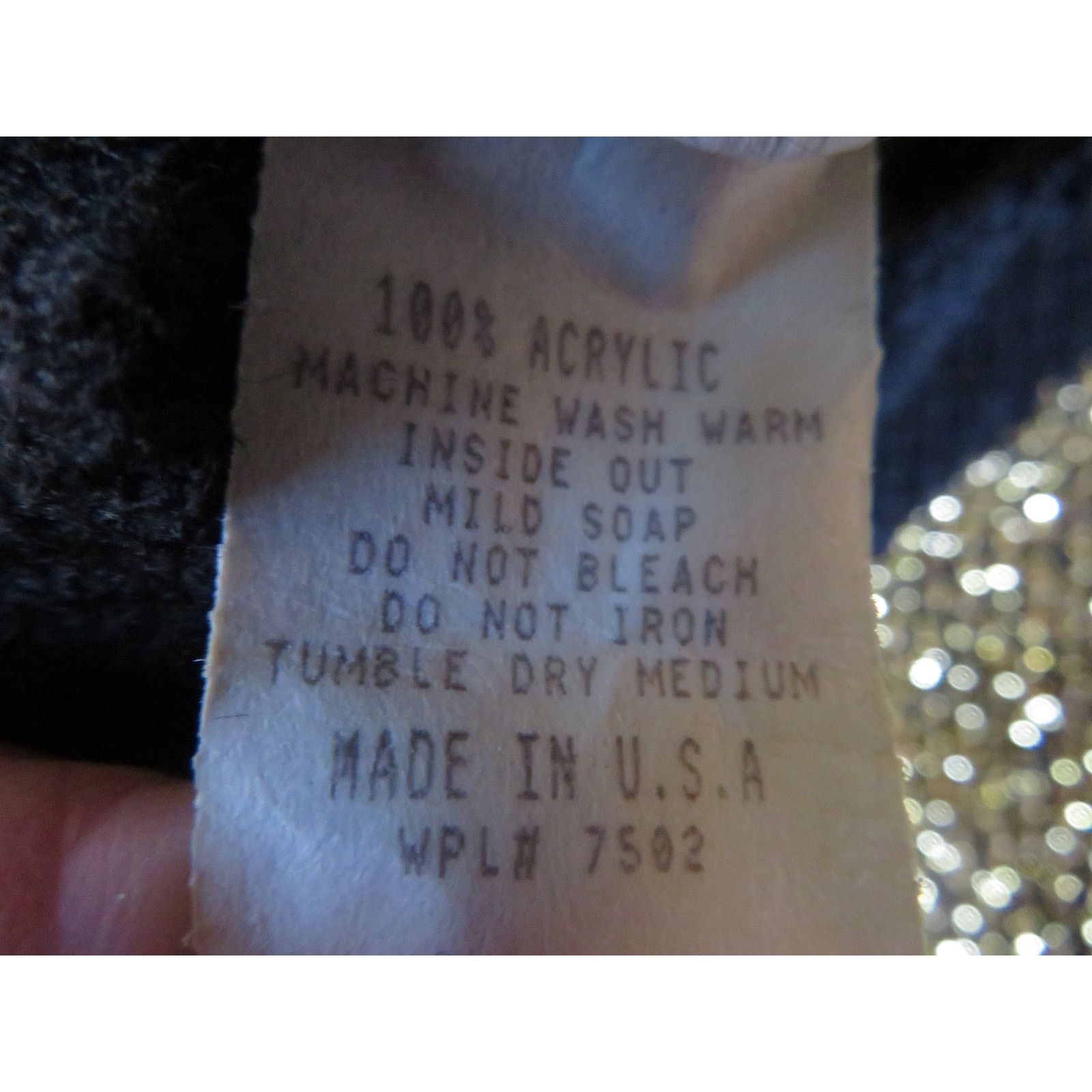 Other JJ Browne Black & Gold Glitter Sweater, Geometric Sz M 90s Size M / US 6-8 / IT 42-44 - 4 Thumbnail